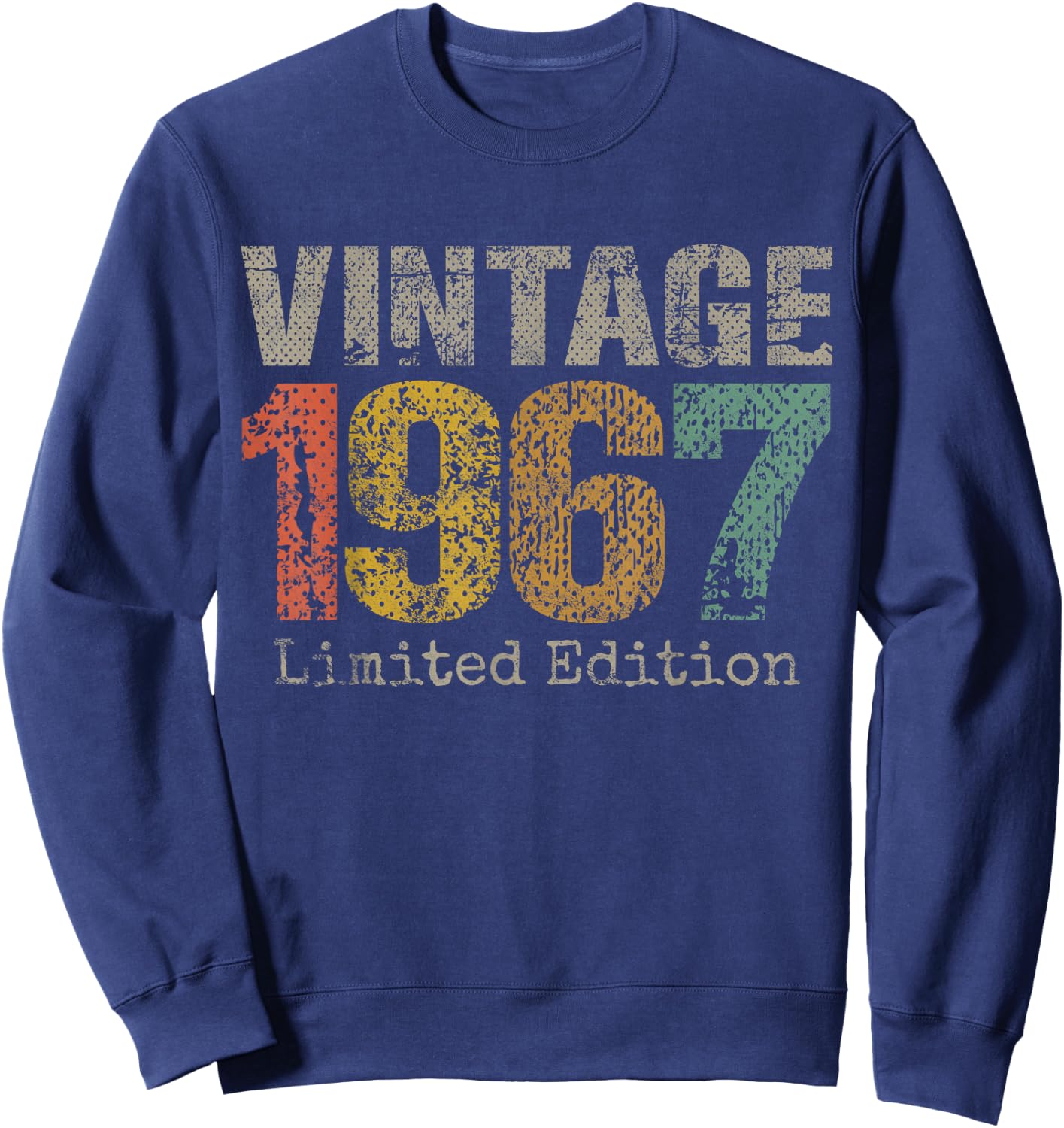 Vintage 1967 Limited Edition 58th Birthday Gifts 58 Year Old Sweatshirt - Sweatshirt | Navy