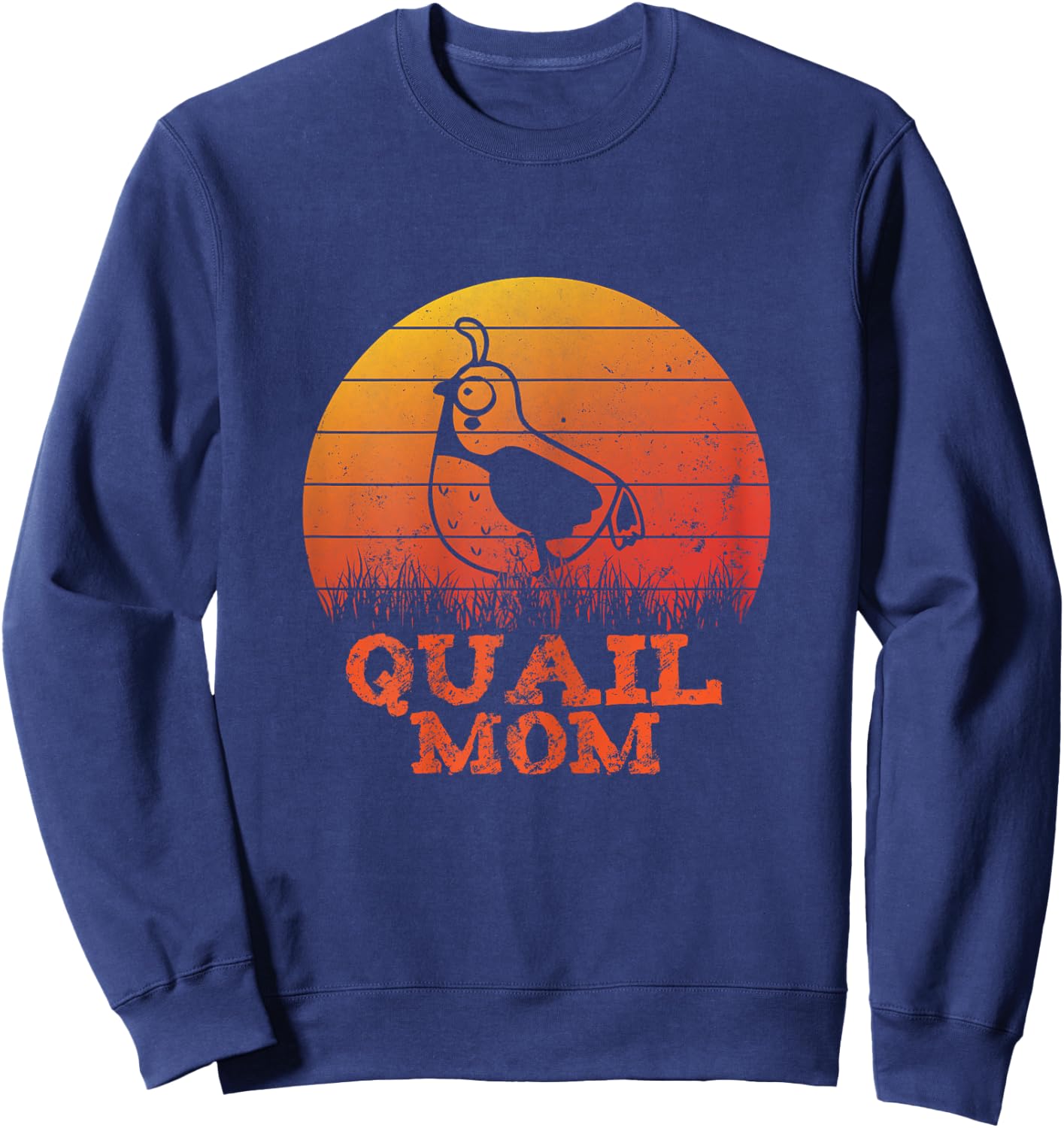 Mothers day Quail Mothern Quail Mom Sweatshirt - Sweatshirt | Navy