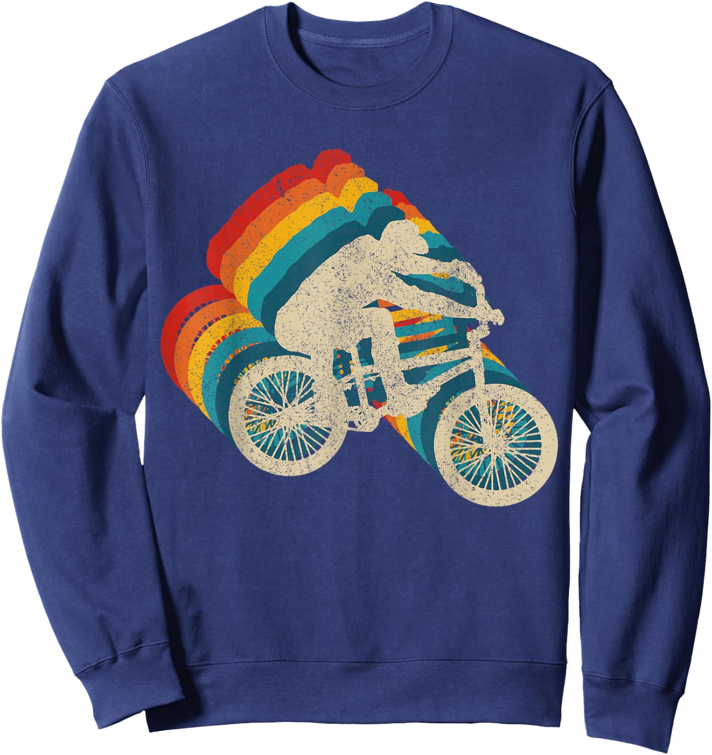 BMX Vintage Retro Bike Bicycle BMXer Gift Sweatshirt - Sweatshirt | Navy