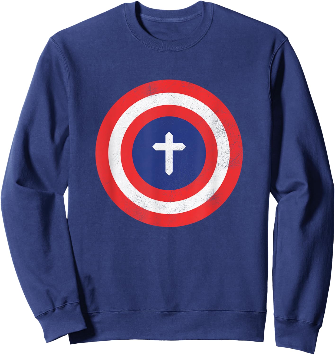 Captain Jesus Christ Cool Christian Sweatshirt - Sweatshirt | Navy