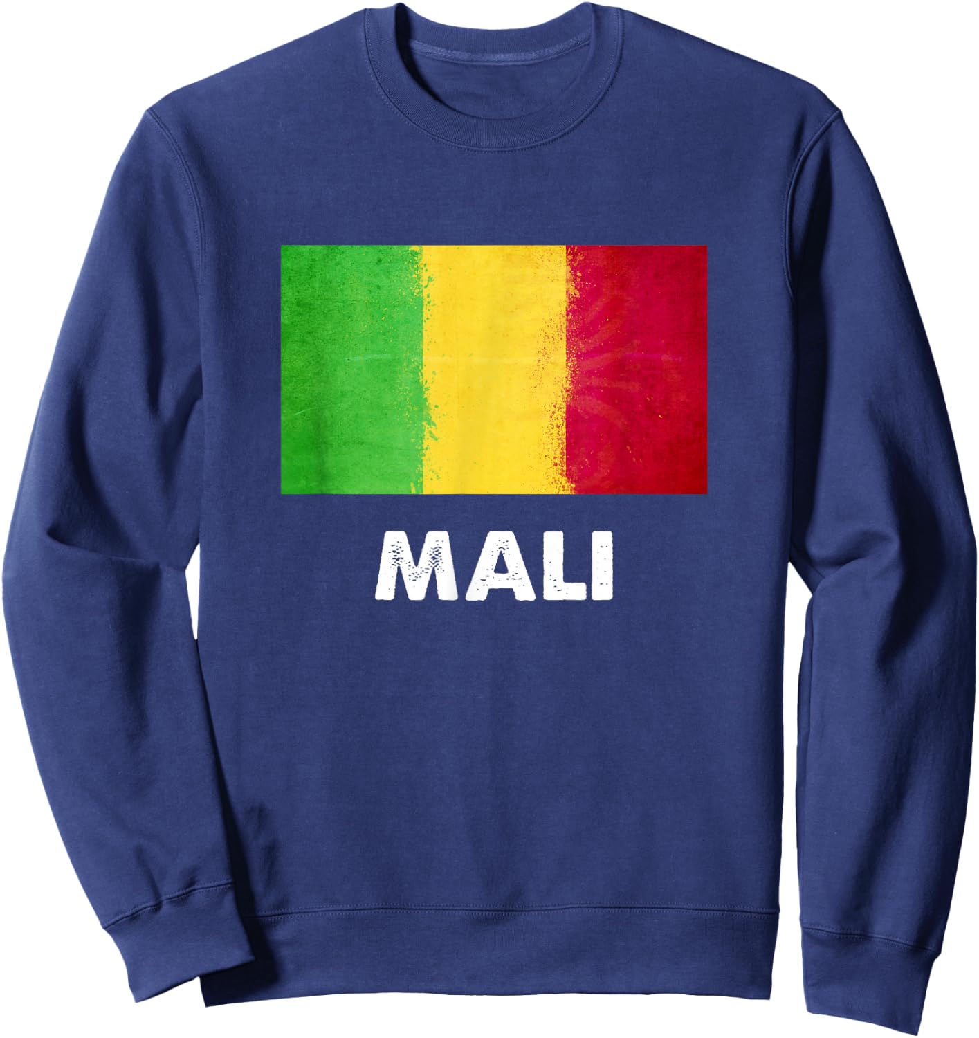 Mali Flag Shirt | Malier Sweatshirt - Sweatshirt | Navy