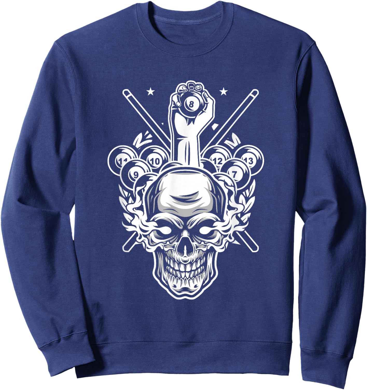 Awesome Pocket Billiard Pool Player Athlete Cue Sports Game Sweatshirt - Sweatshirt | Navy
