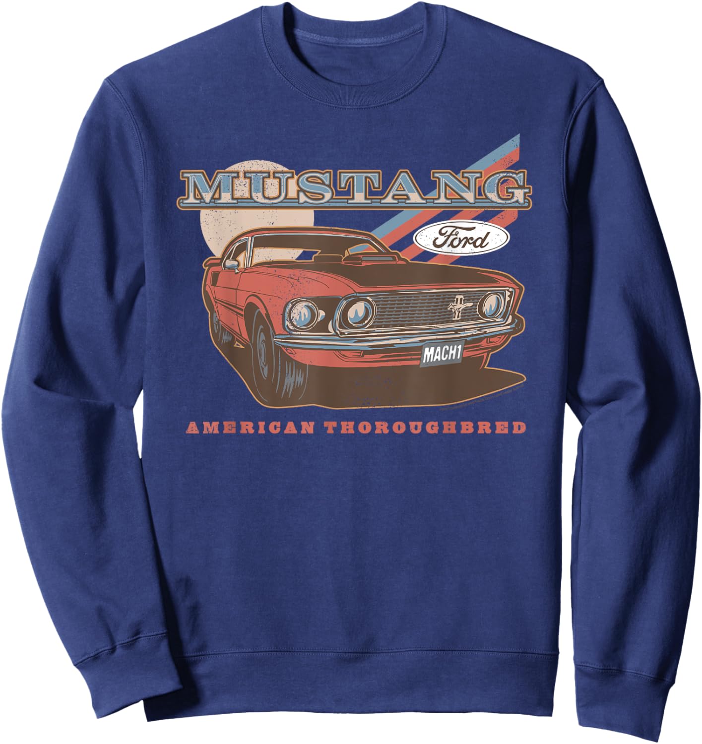Ford - Red Mustang American Thoroughbred Sweatshirt - Sweatshirt | Navy