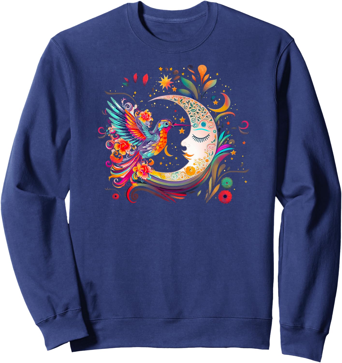 Humming Bird Moon Hummingbird Sweatshirt - Sweatshirt | Navy