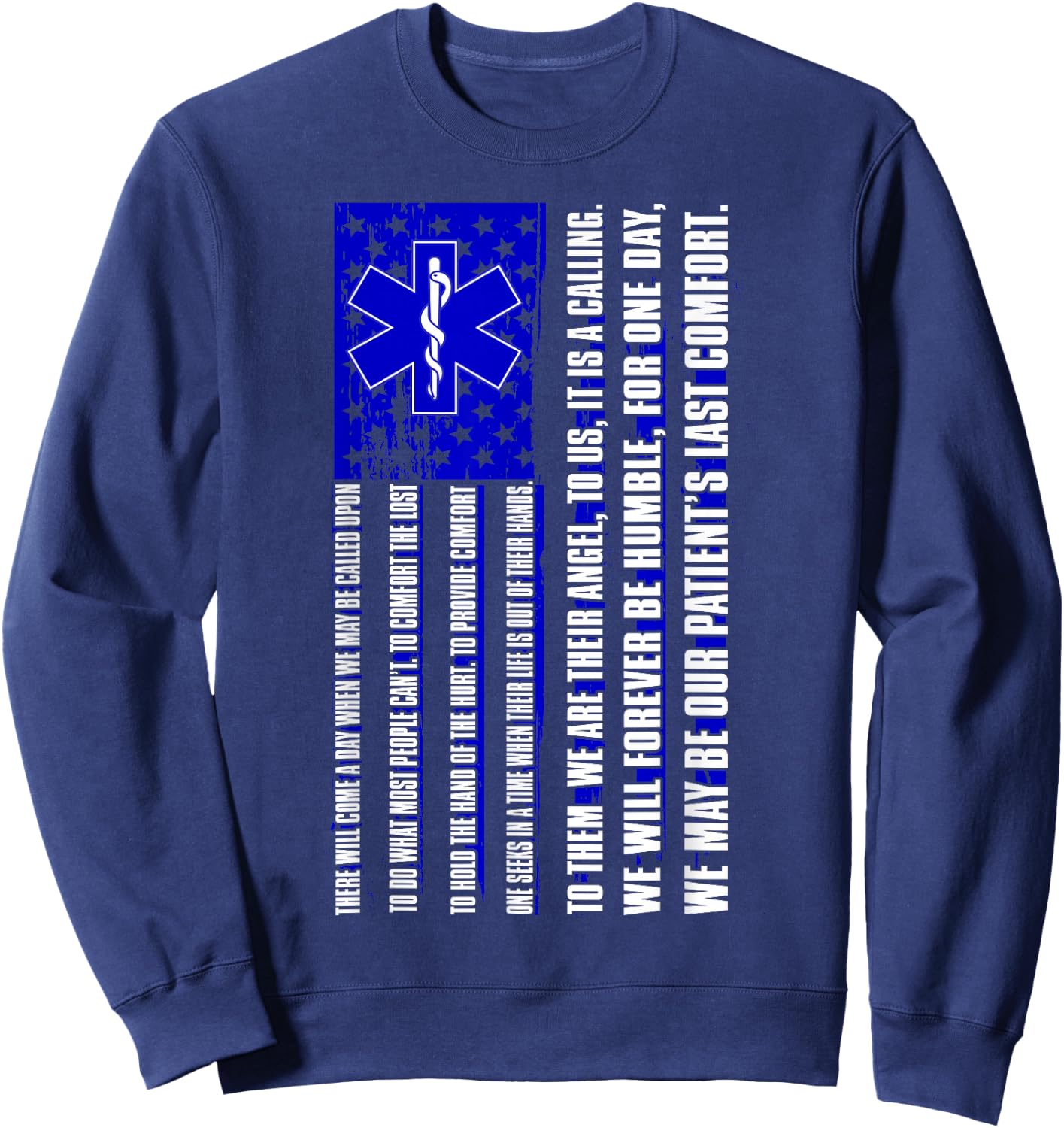 EMT Eid Gift Paramedic and First Responder Sweatshirt - Sweatshirt | Navy