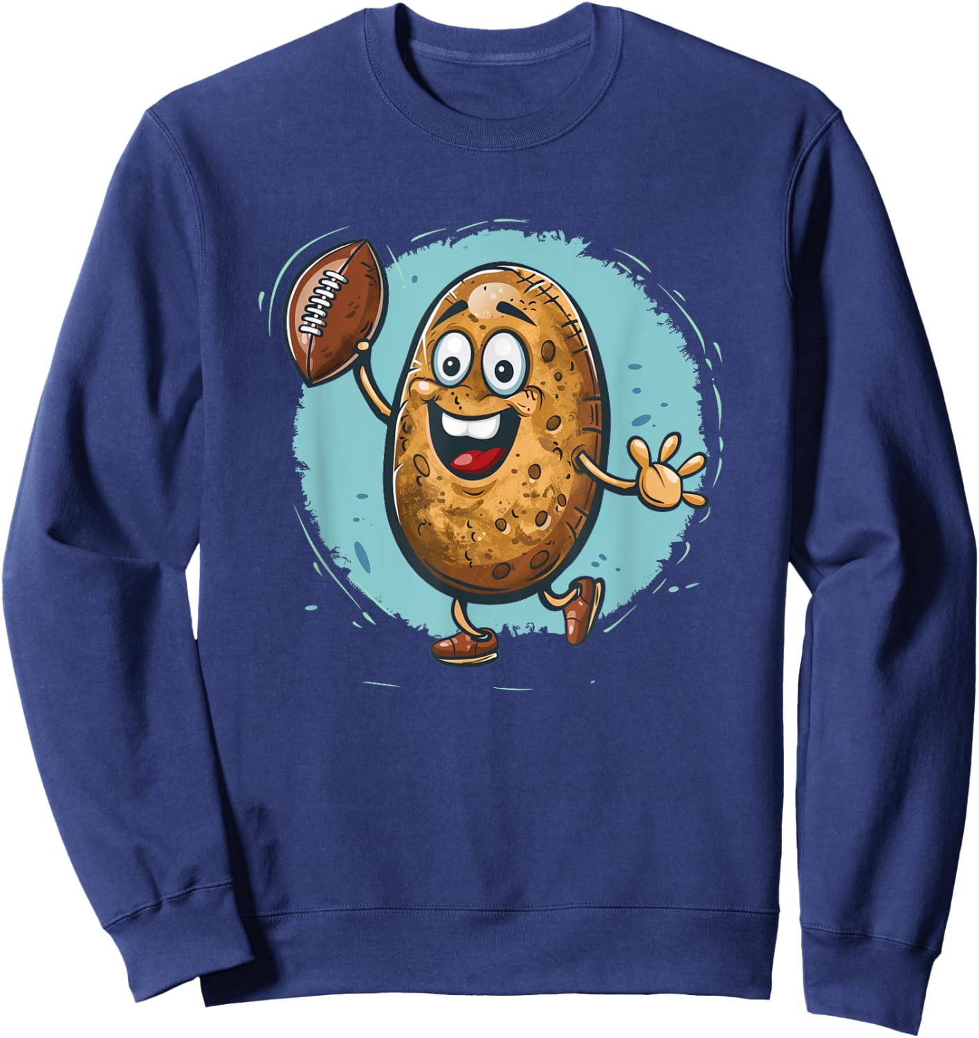Football potato costume for boys and girls Sweatshirt - Sweatshirt | Navy