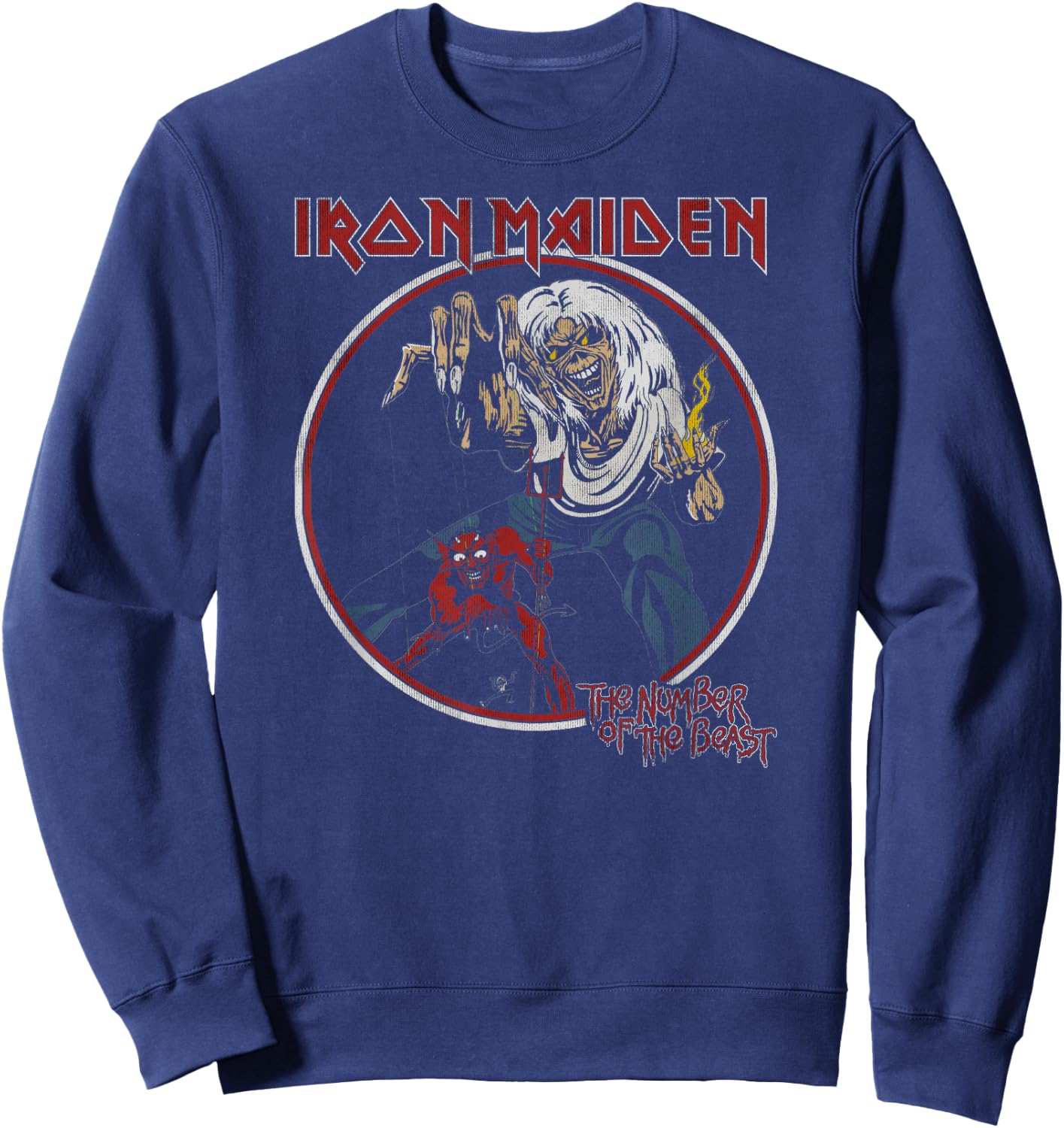 Iron Maiden - Number of the Beast Vintage Sweatshirt - Sweatshirt | Navy