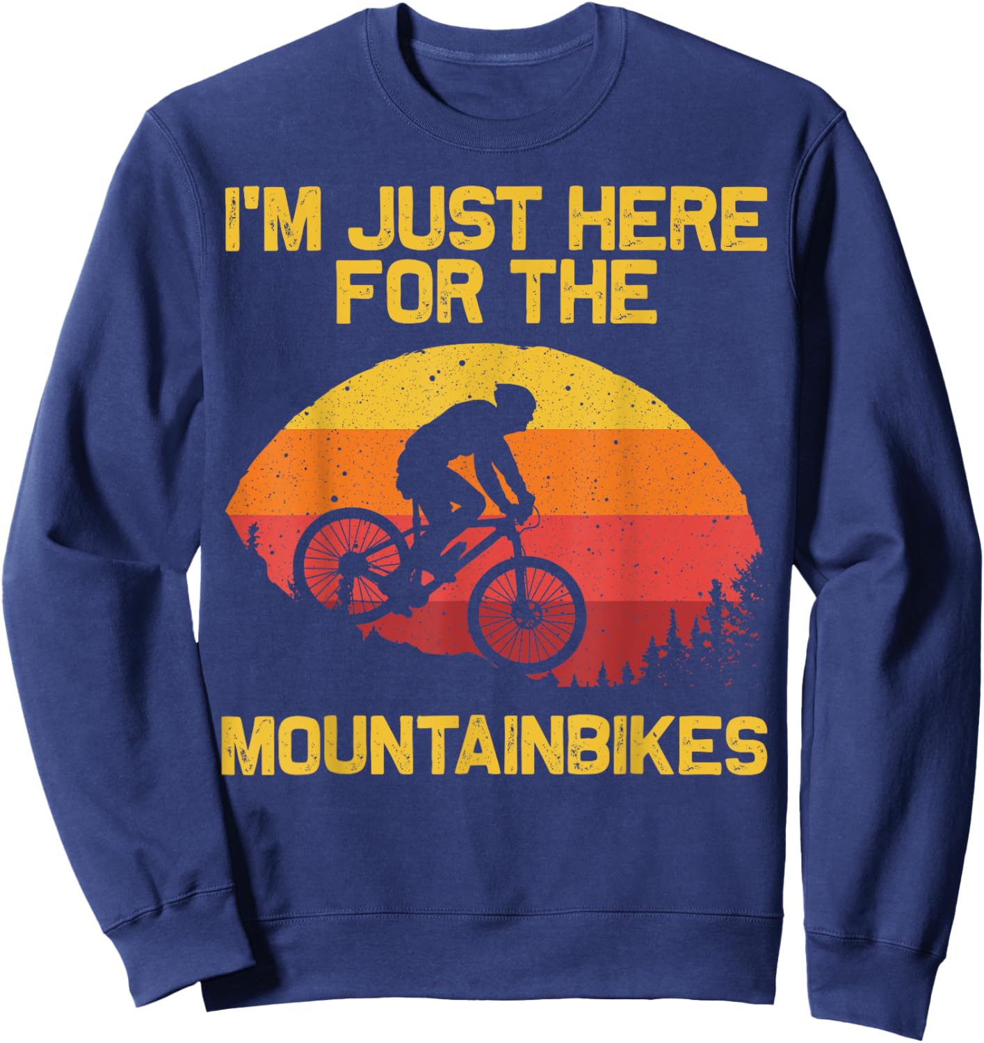 Cool Mountain Biking Women Biker MTB Bicycle Bike Sweatshirt - Sweatshirt | Navy