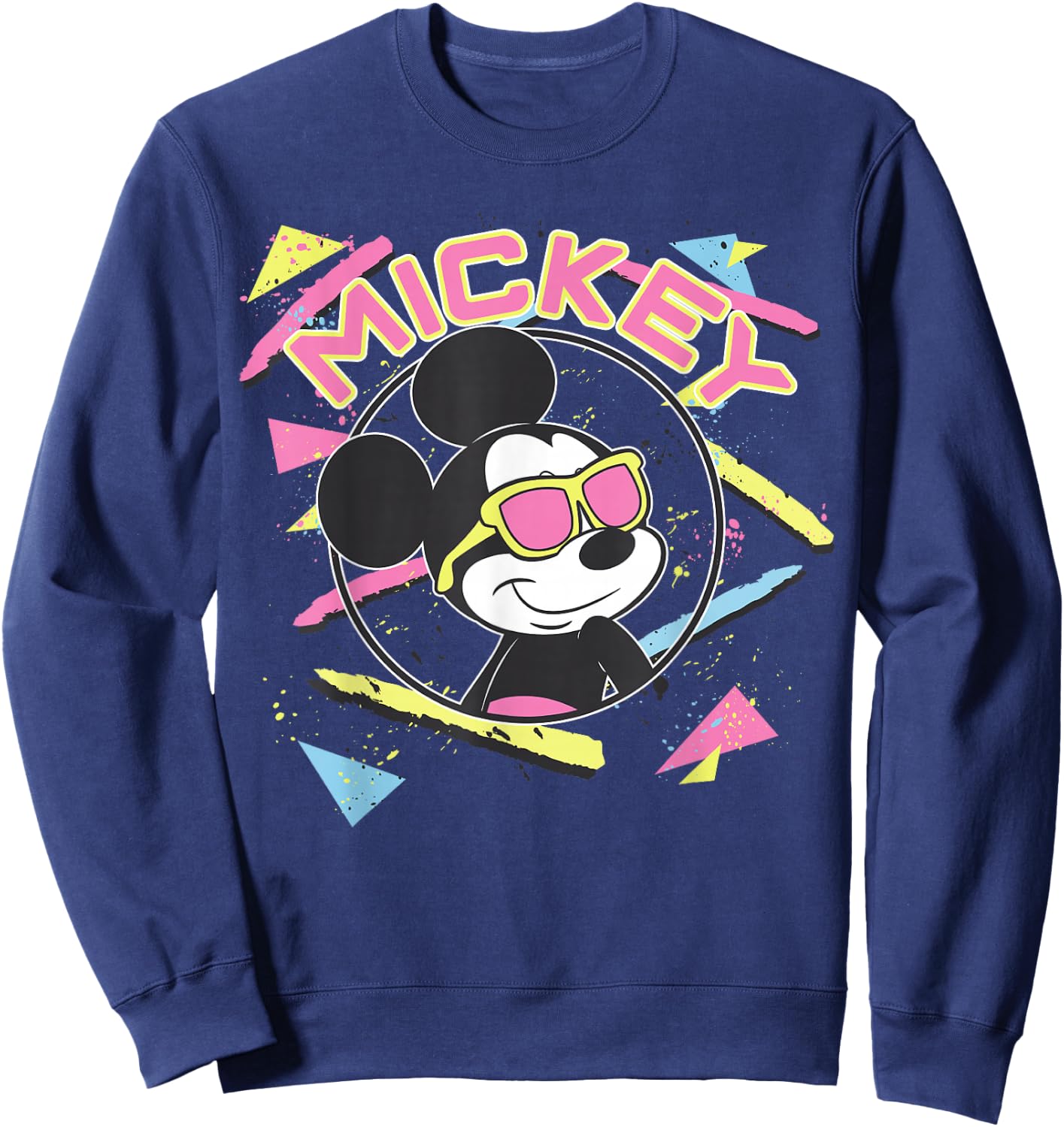 Disney Mickey and Friends Mickey Mouse 90's Portrait Sweatshirt - Sweatshirt | Navy