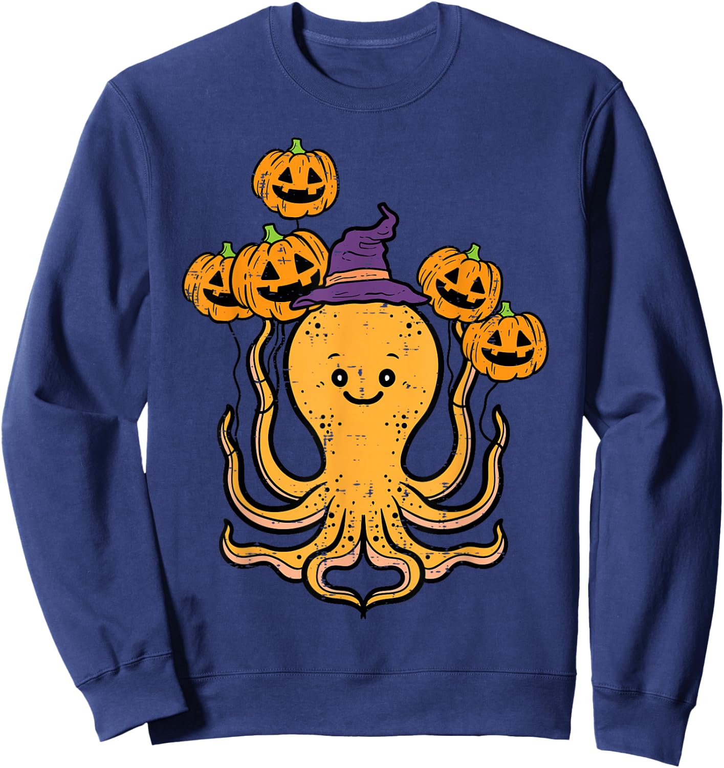 Halloween Octopus Fun Fall Costume Men Women Kids Boys Girls Sweatshirt - Sweatshirt | Navy