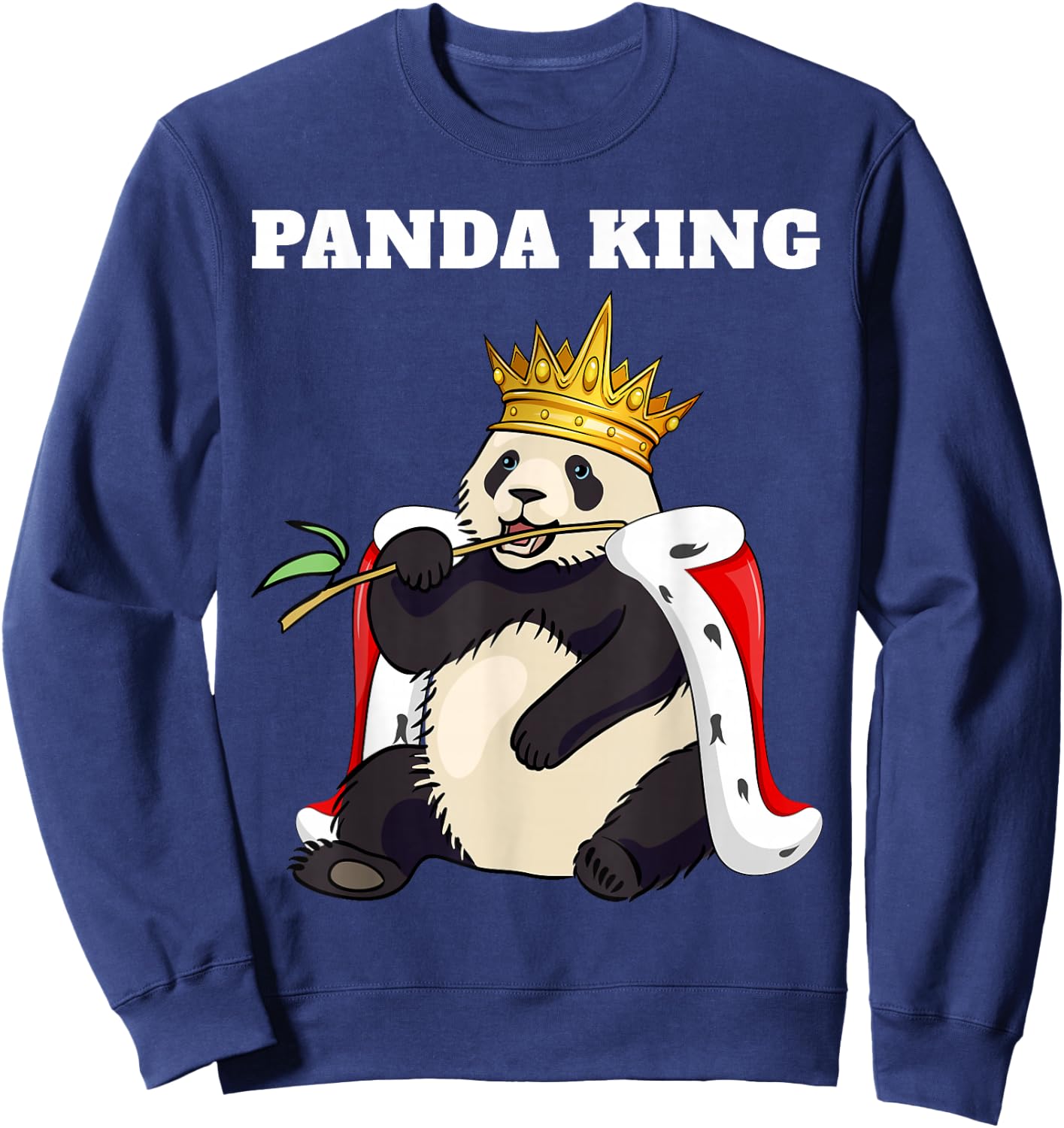 Panda King | Panda Design | Boys Panda Sweatshirt - Sweatshirt | Navy