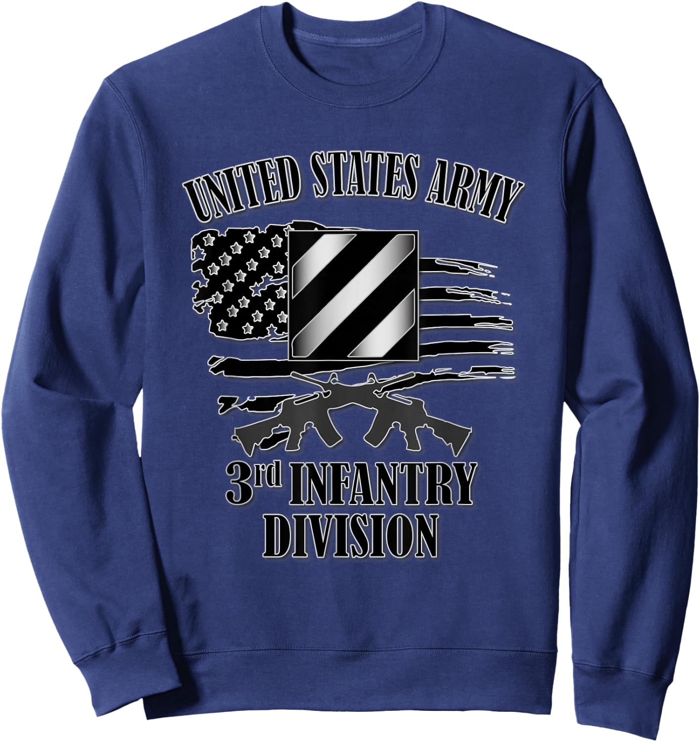 U.S. Army 3rd Infantry Division (Front Design) Sweatshirt - Sweatshirt | Navy