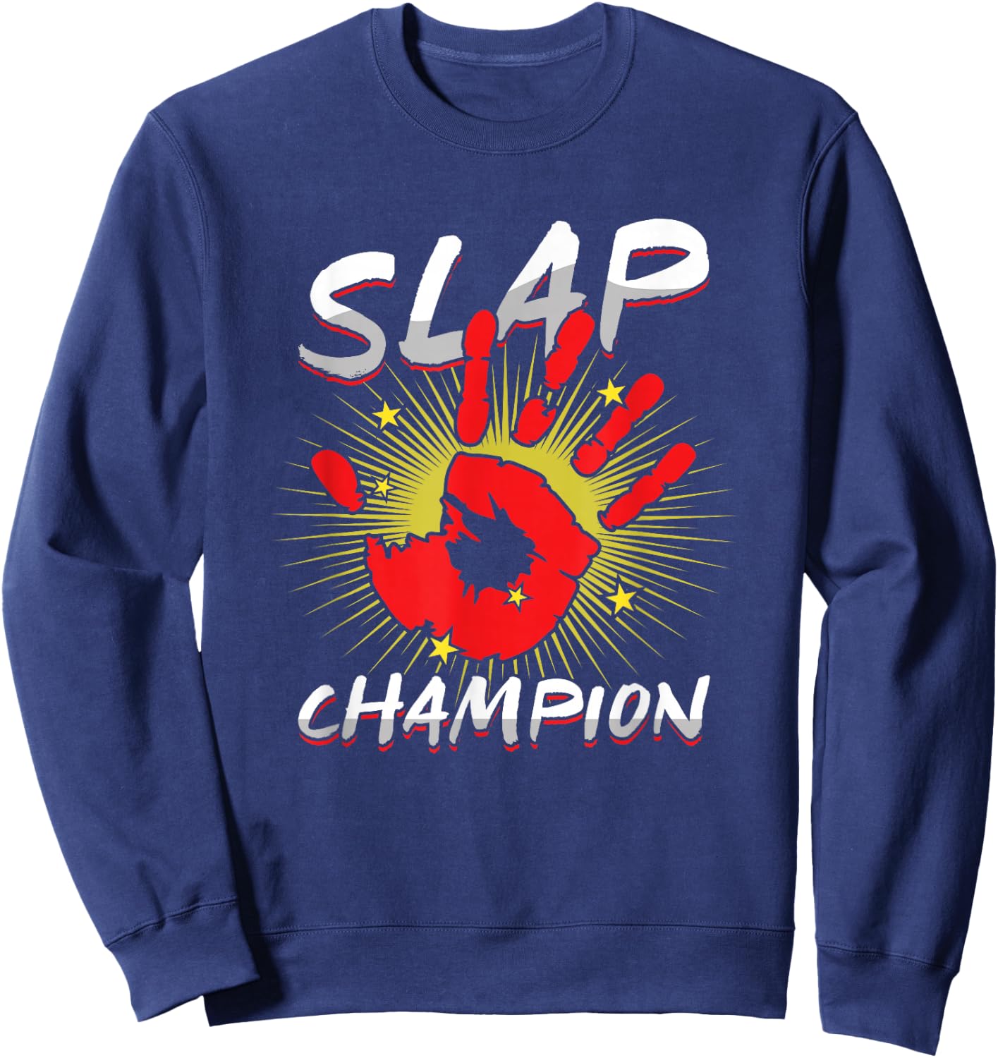 Face Slapping Expert Slap Champion Bodybuilder Competition Sweatshirt - Sweatshirt | Navy