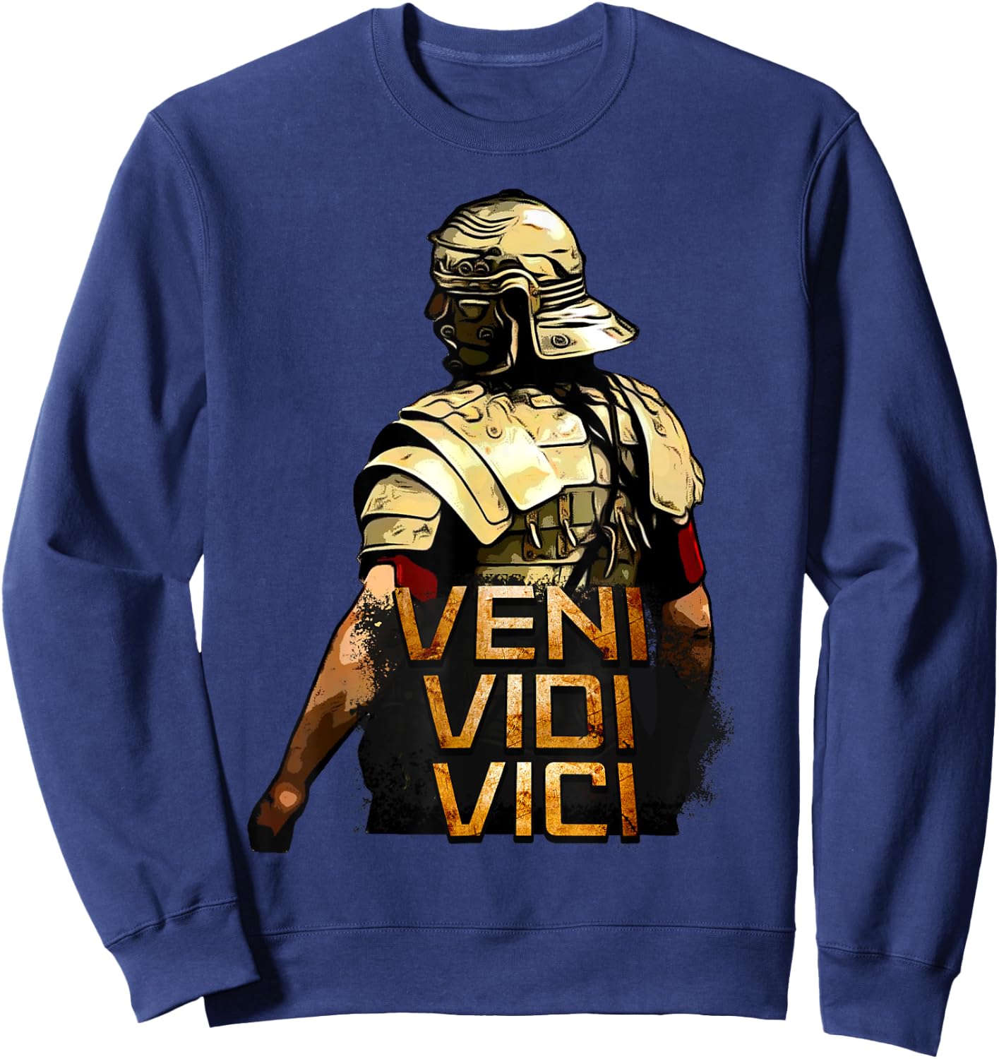 Veni Vidi Vici - SPQR Roman Empire Quote Sweatshirt - Sweatshirt | Navy