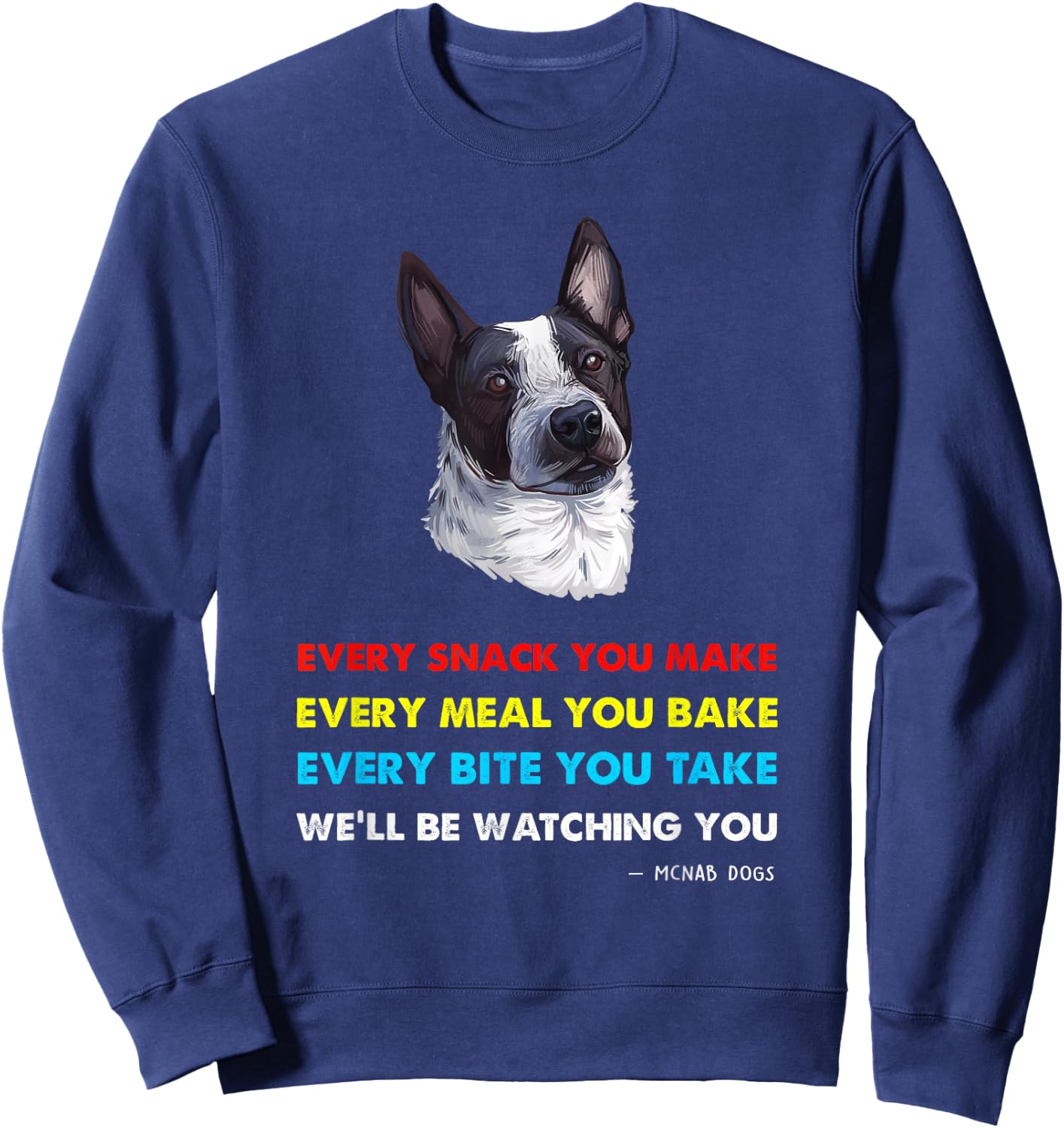 McNab Dog Shirt | McNab Sweatshirt - Sweatshirt | Navy