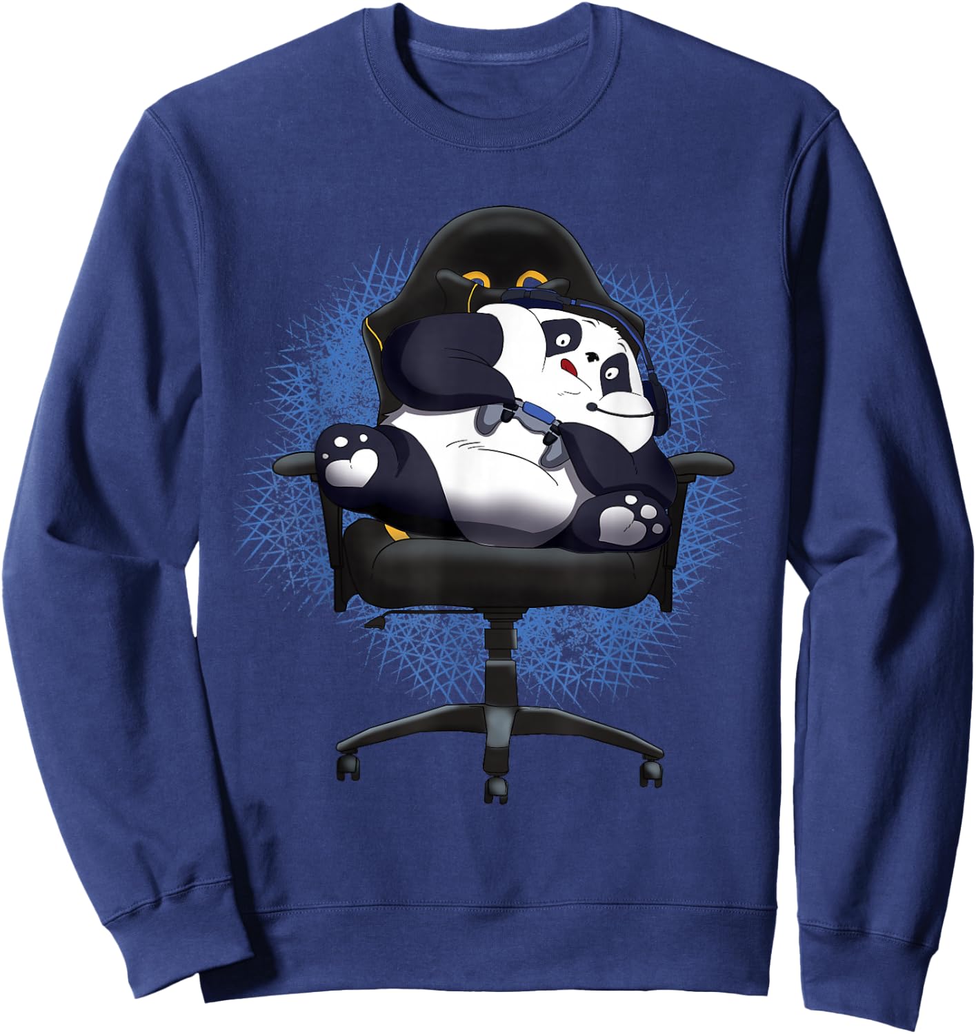 Gaming Panda Funny Gamer Video Games Sweatshirt - Sweatshirt | Navy