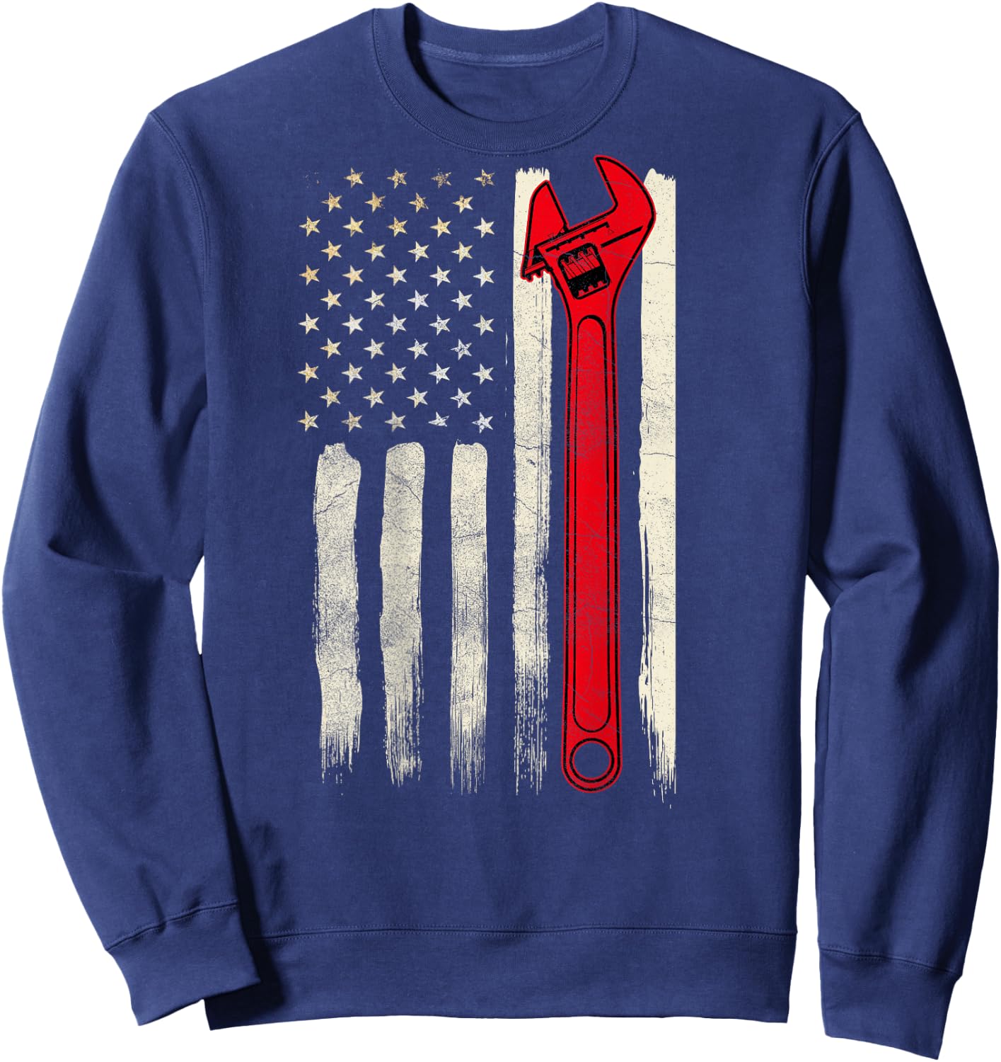 Mechanic Funny Car Repair Design On Back Sweatshirt - Sweatshirt | Navy
