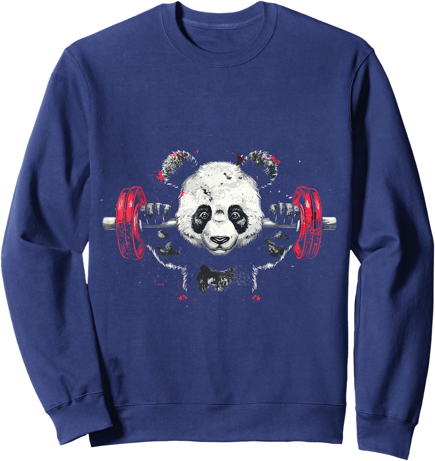 Panda Bear Deadlift, Weightlifting Gym Design Sweatshirt - Sweatshirt | Navy