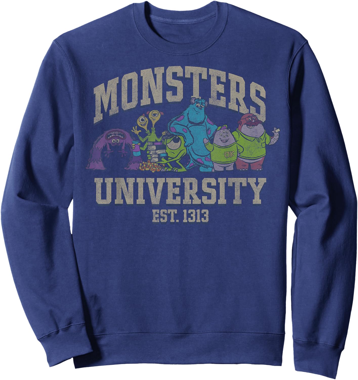 Disney Pixar Monsters University Est. 1313 Group Shot Sweatshirt - Sweatshirt | Navy