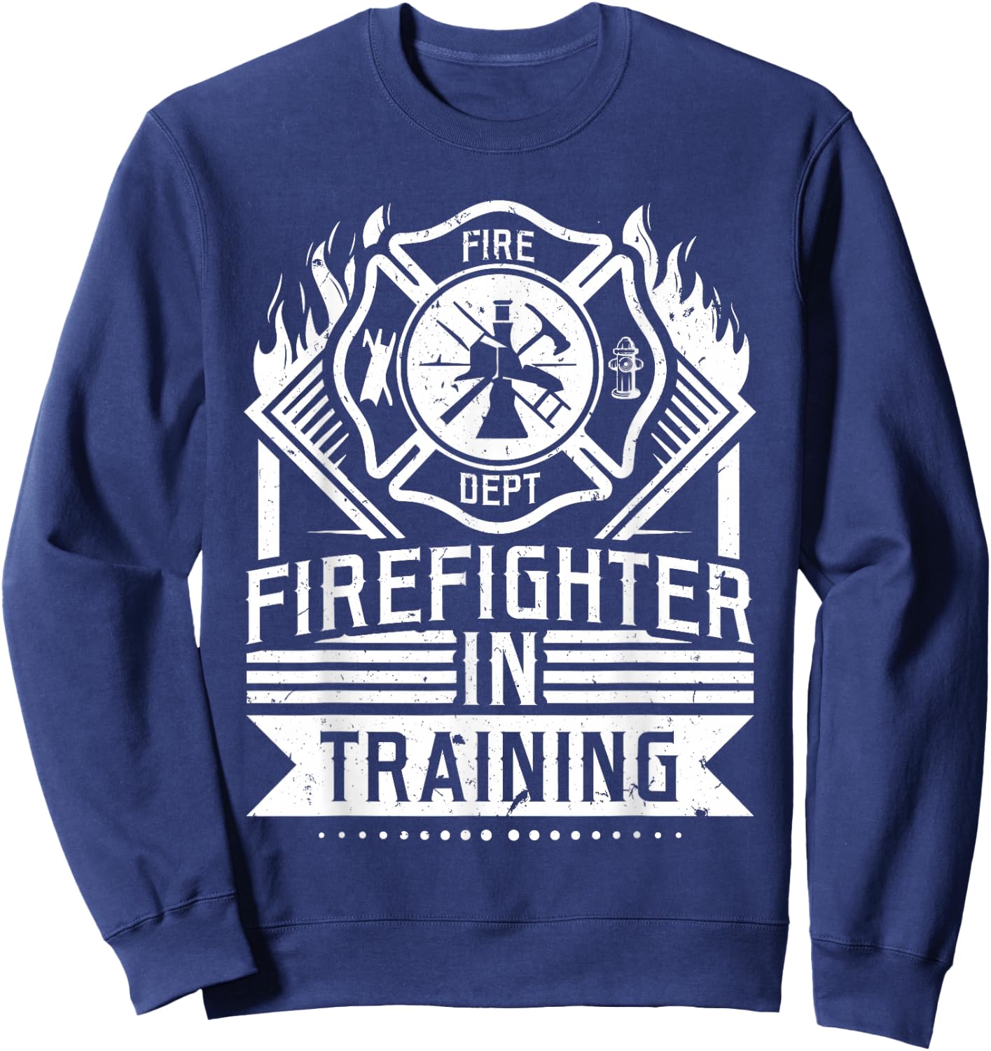 Future Firefighter In Training Firefighter Thin Red Line Sweatshirt - Sweatshirt | Navy