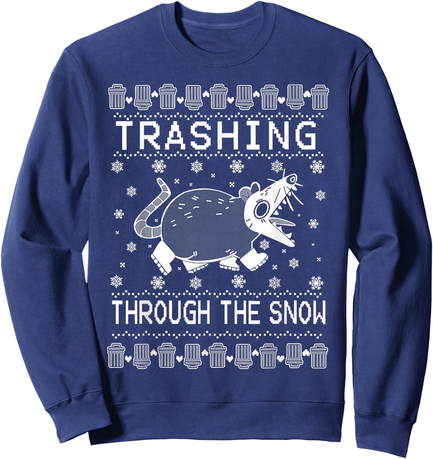 Trashing Through The Snow Sweatshirt - Sweatshirt | Navy