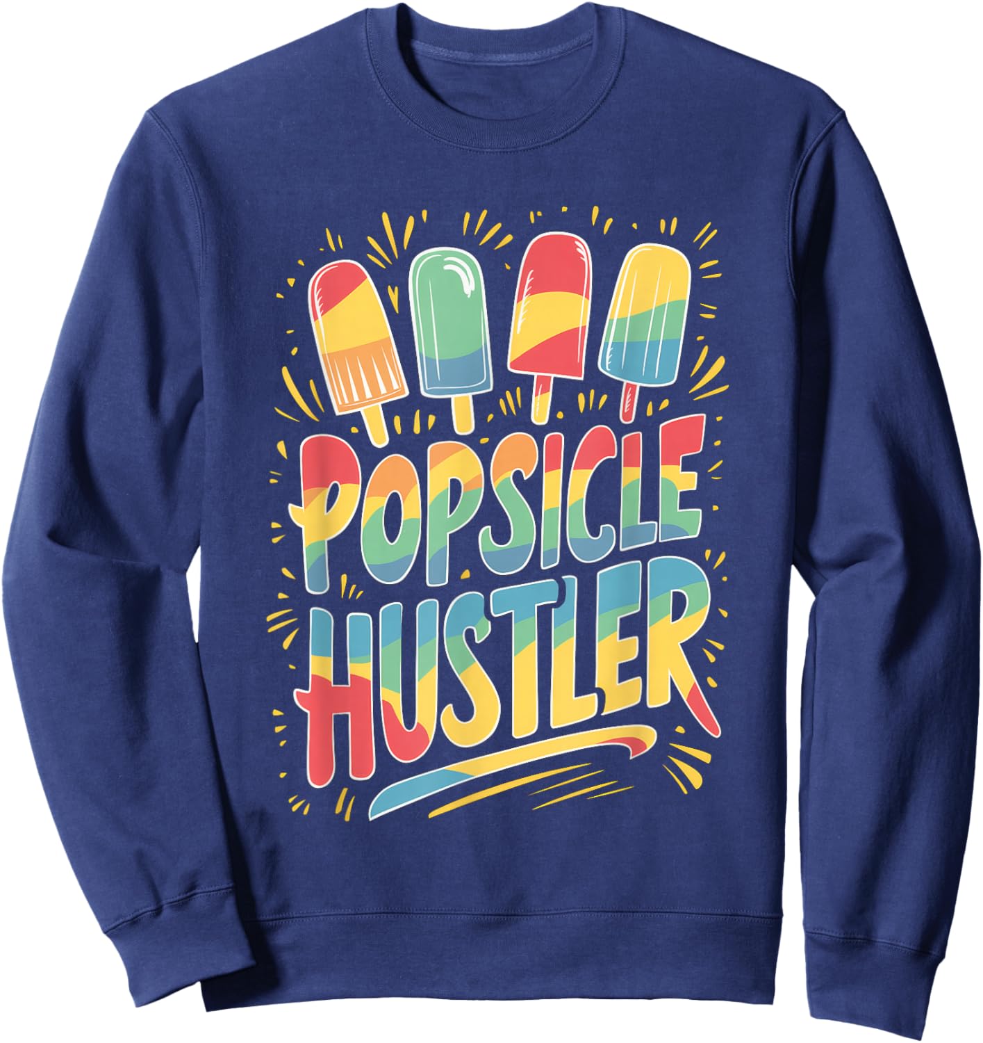 Hustler - Popsicle Print Shirt Sweatshirt - Sweatshirt | Navy
