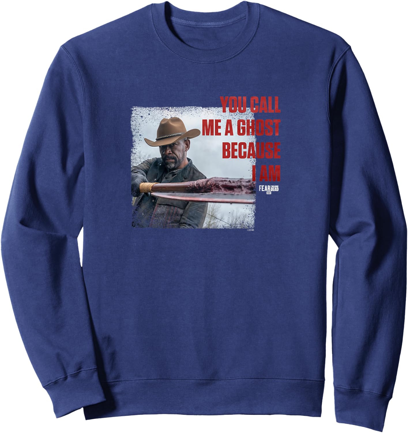 Fear The Walking Dead Morgan Call Me A Ghost Sweatshirt - Sweatshirt | Navy