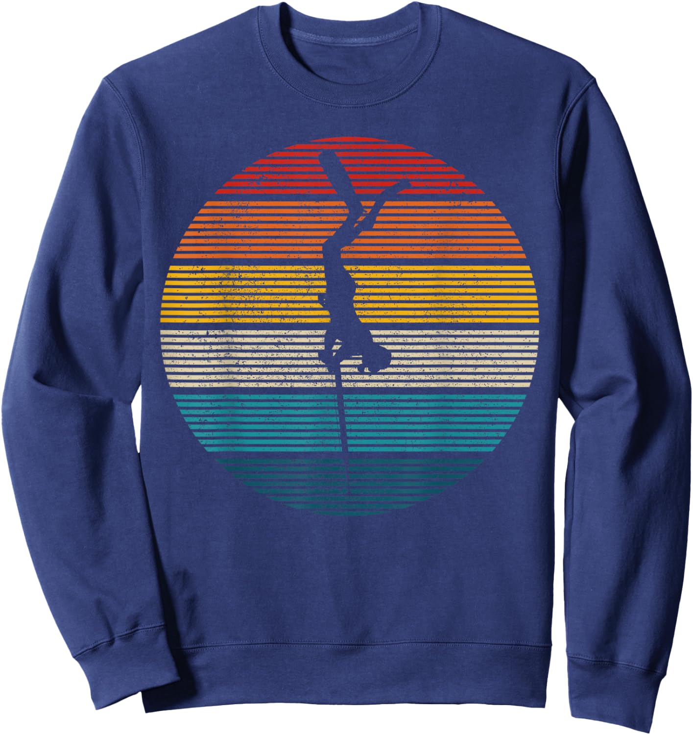 Spearfishing Vintage Spear Fishing Fisherman Gift Sweatshirt - Sweatshirt | Navy
