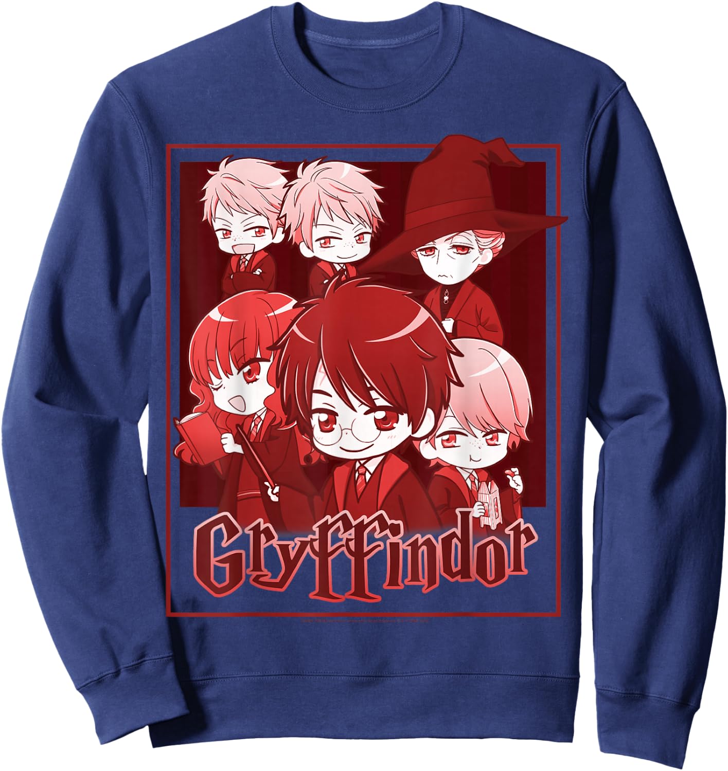 Harry Potter Gryffindor House Group Shot Anime Sweatshirt - Sweatshirt | Navy