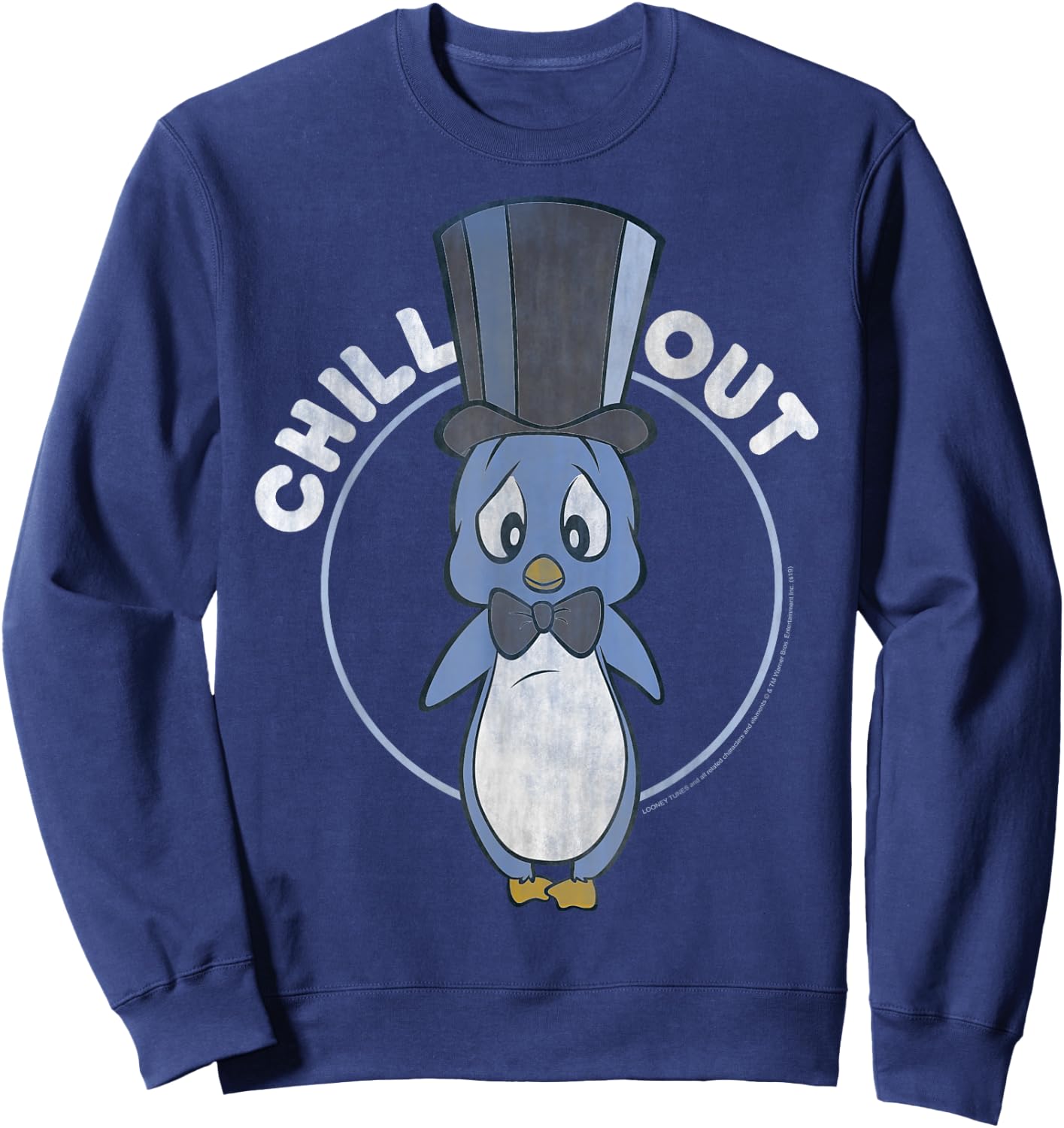 Looney Tunes Penguin Chill Out Portrait Sweatshirt - Sweatshirt | Navy