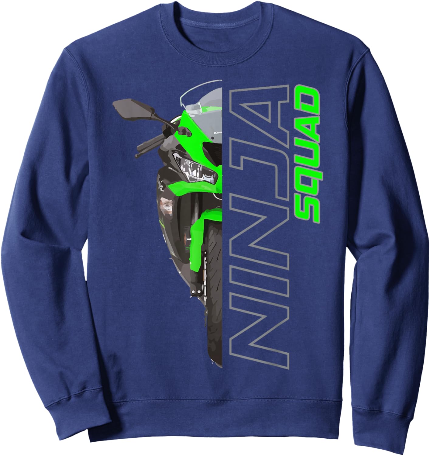 ZX6R Ninja 300 H2 650400 Squad Sweatshirt - Sweatshirt | Navy