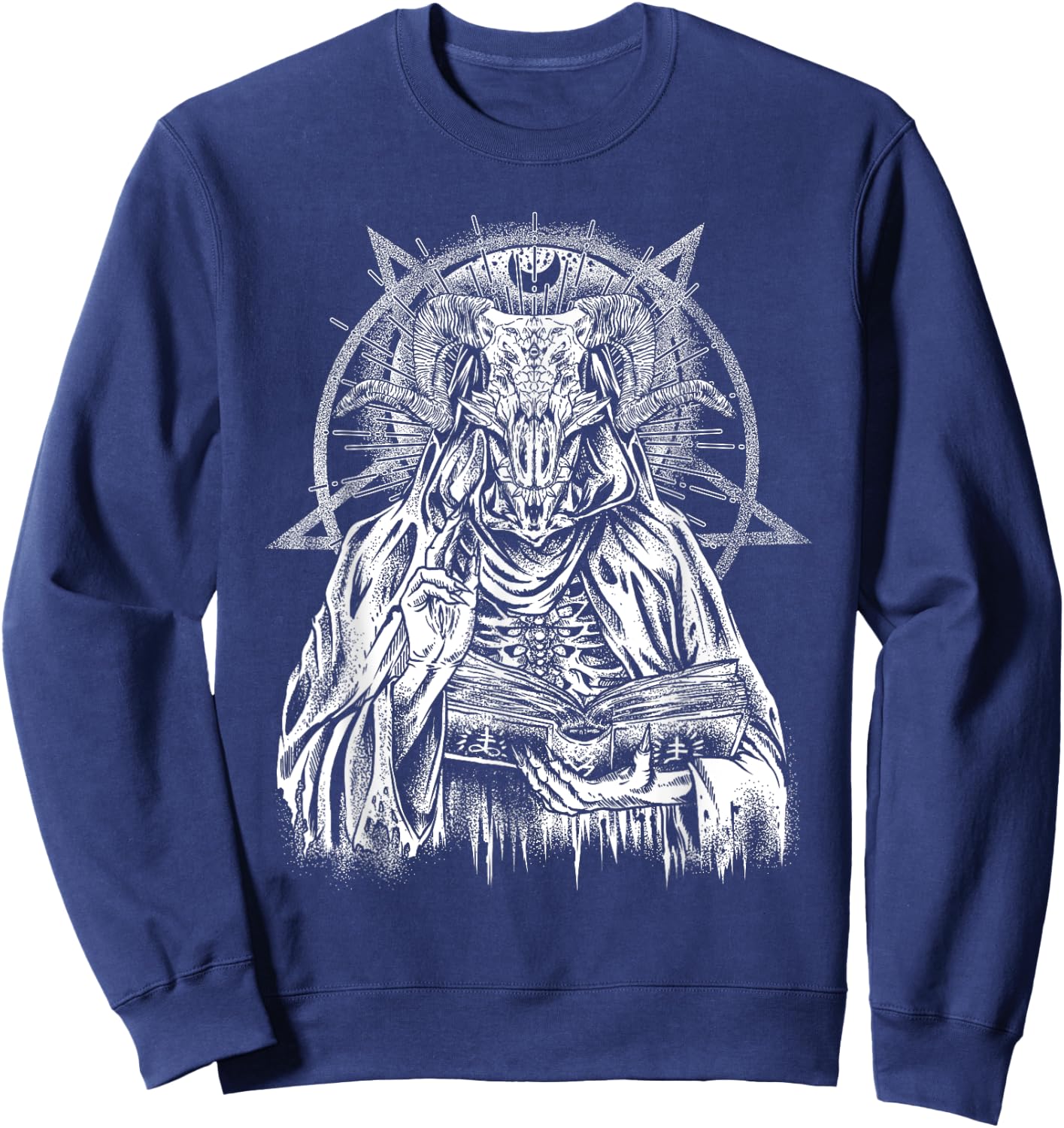 Devil Baphomet Sweatshirt - Sweatshirt | Navy