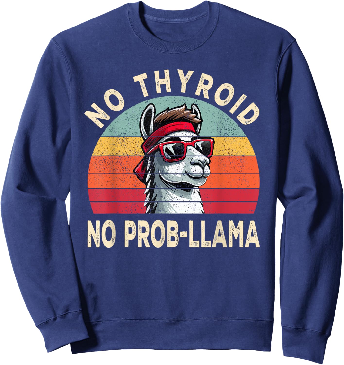 Thyroid Surgery Recovery Thoroid Cancer Sweatshirt - Sweatshirt | Navy