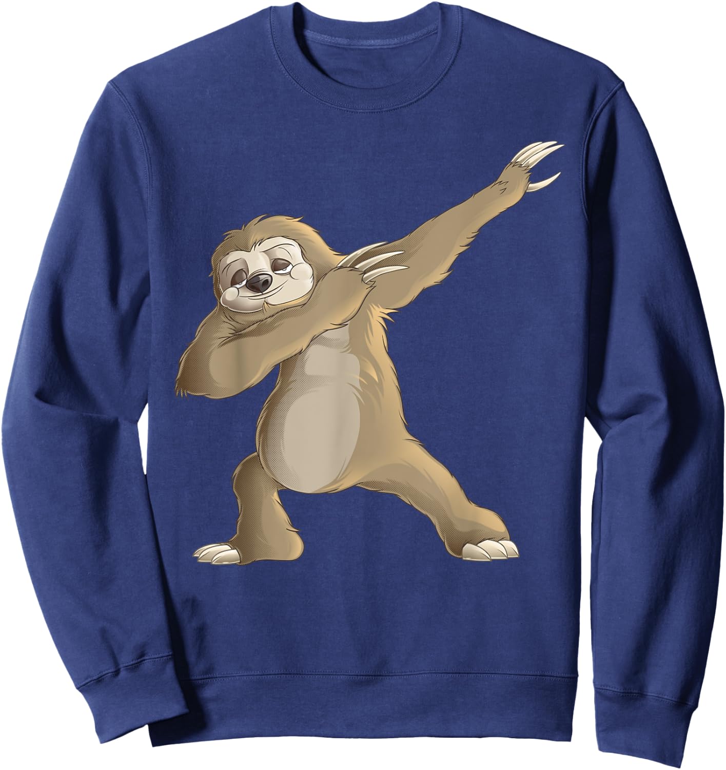 Dabbing Sloth - Funny Slow-Moving Animal Gift Sweatshirt - Sweatshirt | Navy