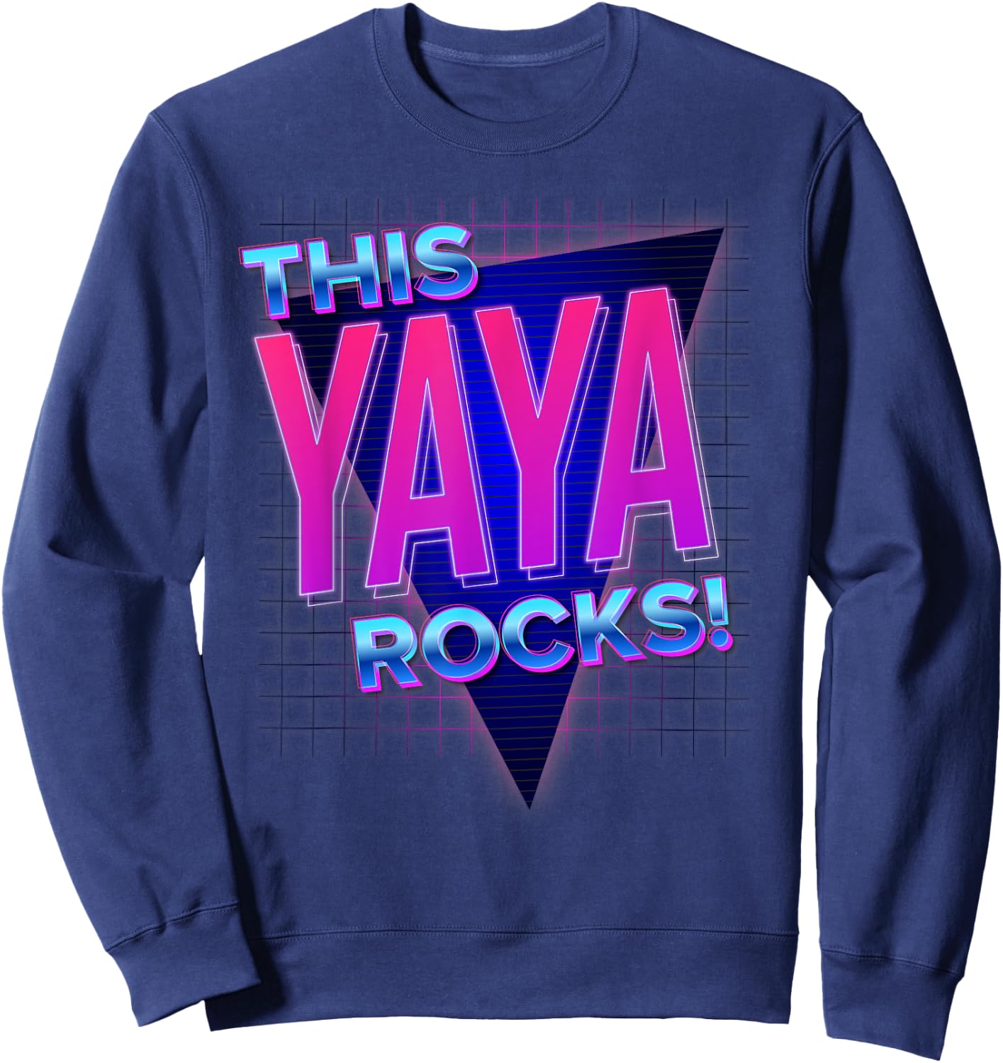 This Yaya Rocks - Rock'n Grandma Sweatshirt - Sweatshirt | Navy