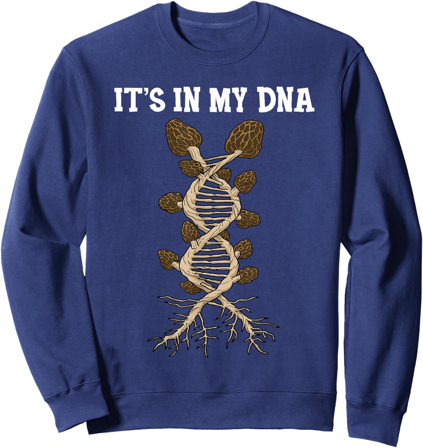 Morel Mushroom Shirt Morel Shirt Women Mushroom Hunter Sweatshirt - Sweatshirt | Navy