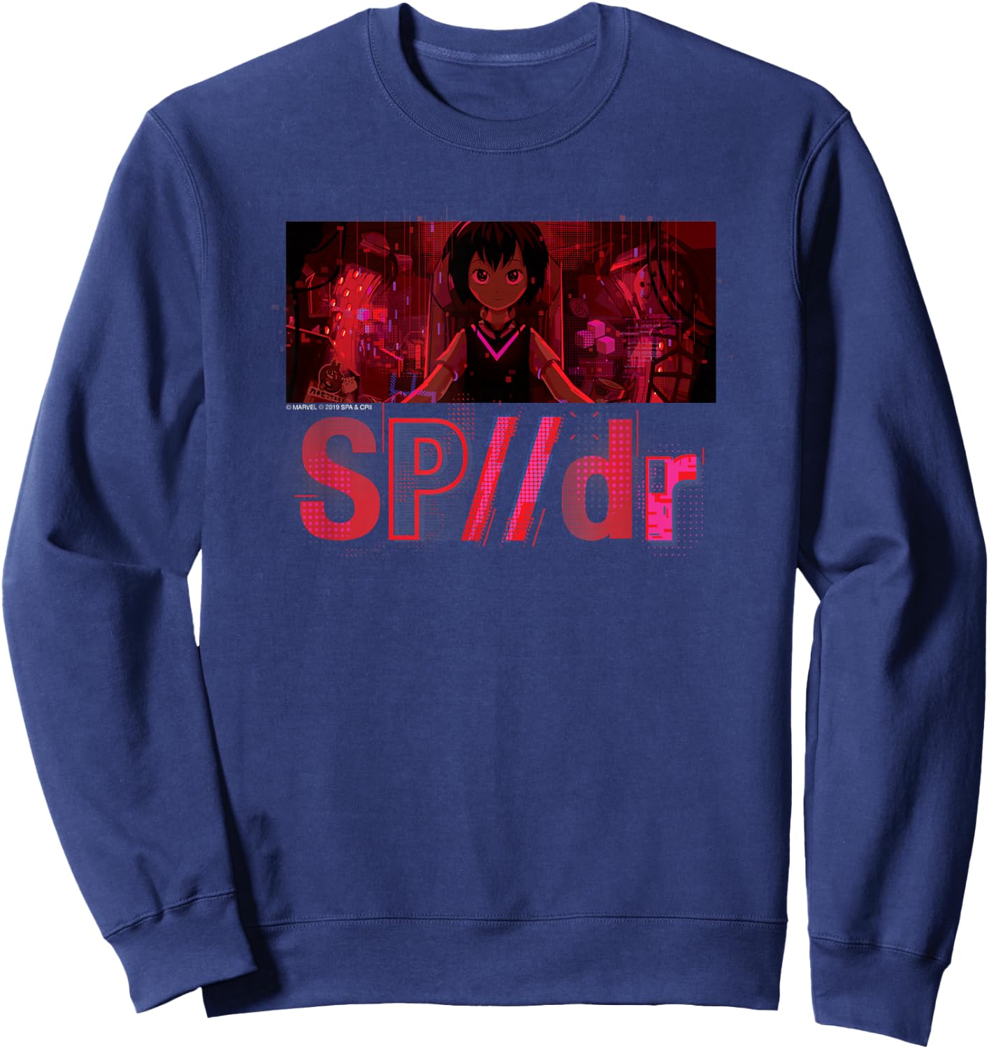 Marvel Spider-Man Into the Spider-Verse Sp//dr Peni Parker Sweatshirt - Sweatshirt | Navy