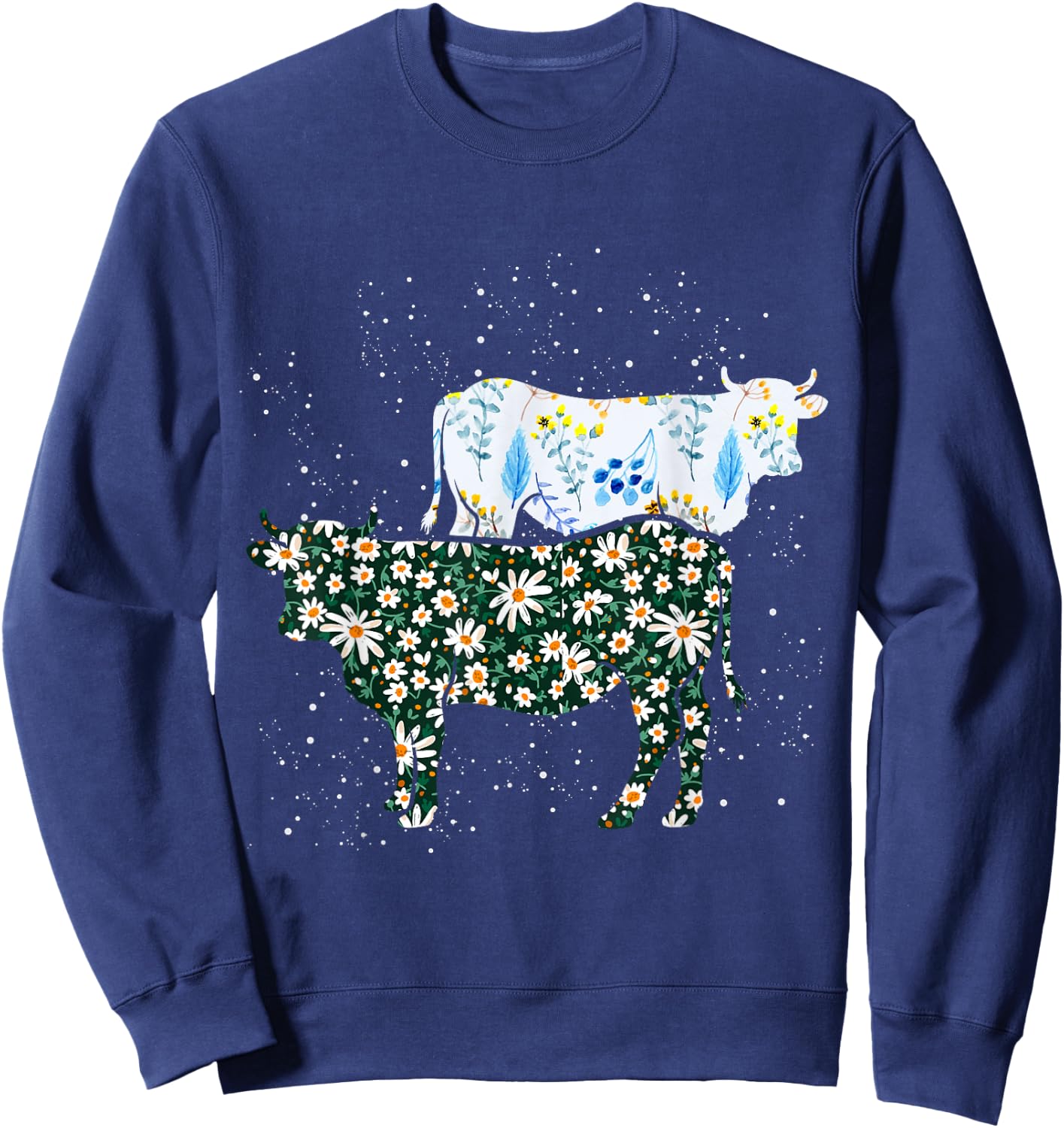 Vintage Cow Sweatshirt - Sweatshirt | Navy