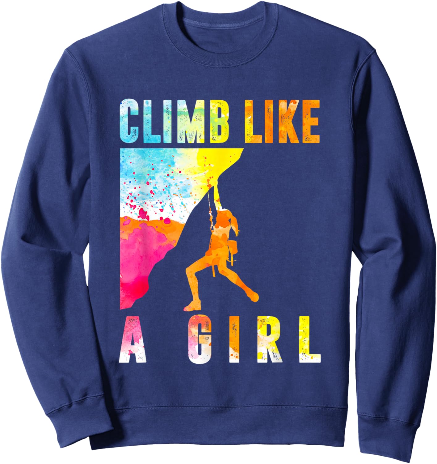 Climb Like A Girl Climbing Sweatshirt - Sweatshirt | Navy