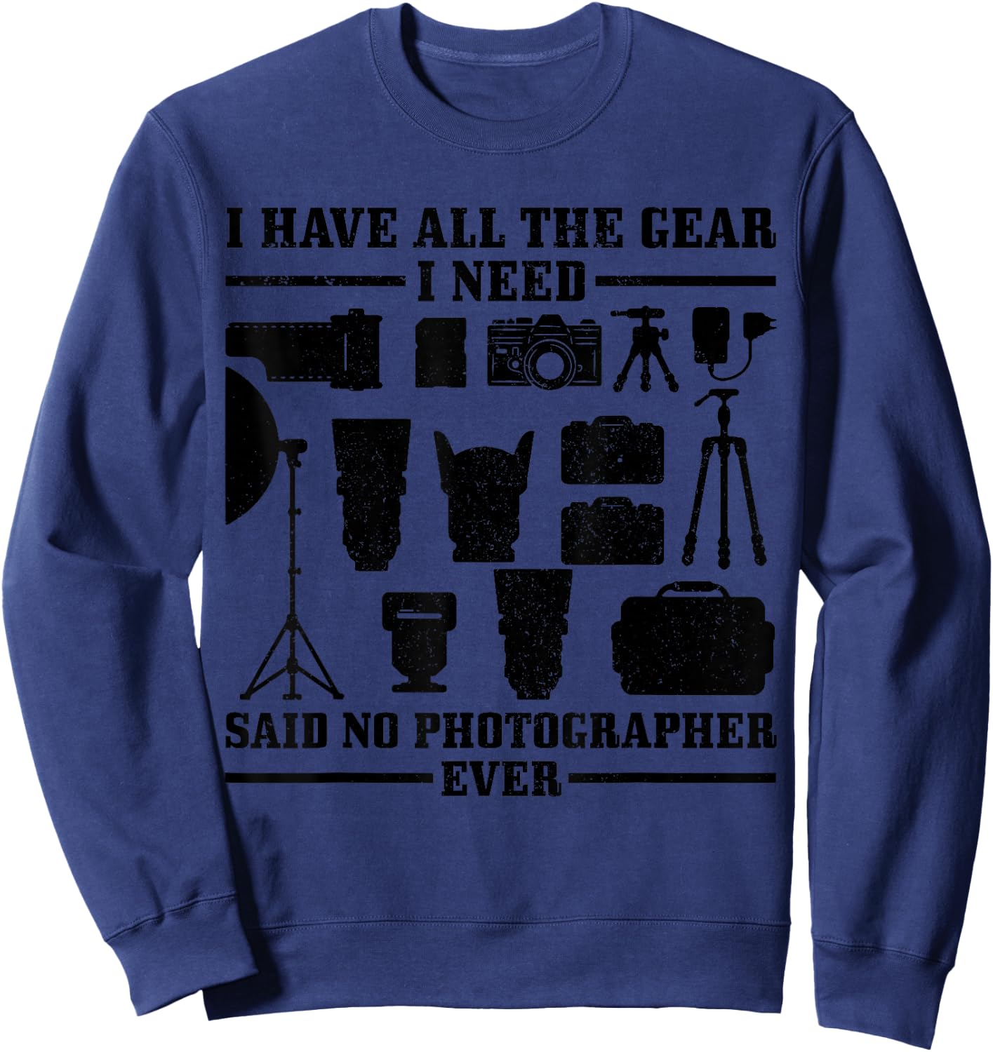 Photographer Gift Camera Funny Photography Sweatshirt - Sweatshirt | Navy