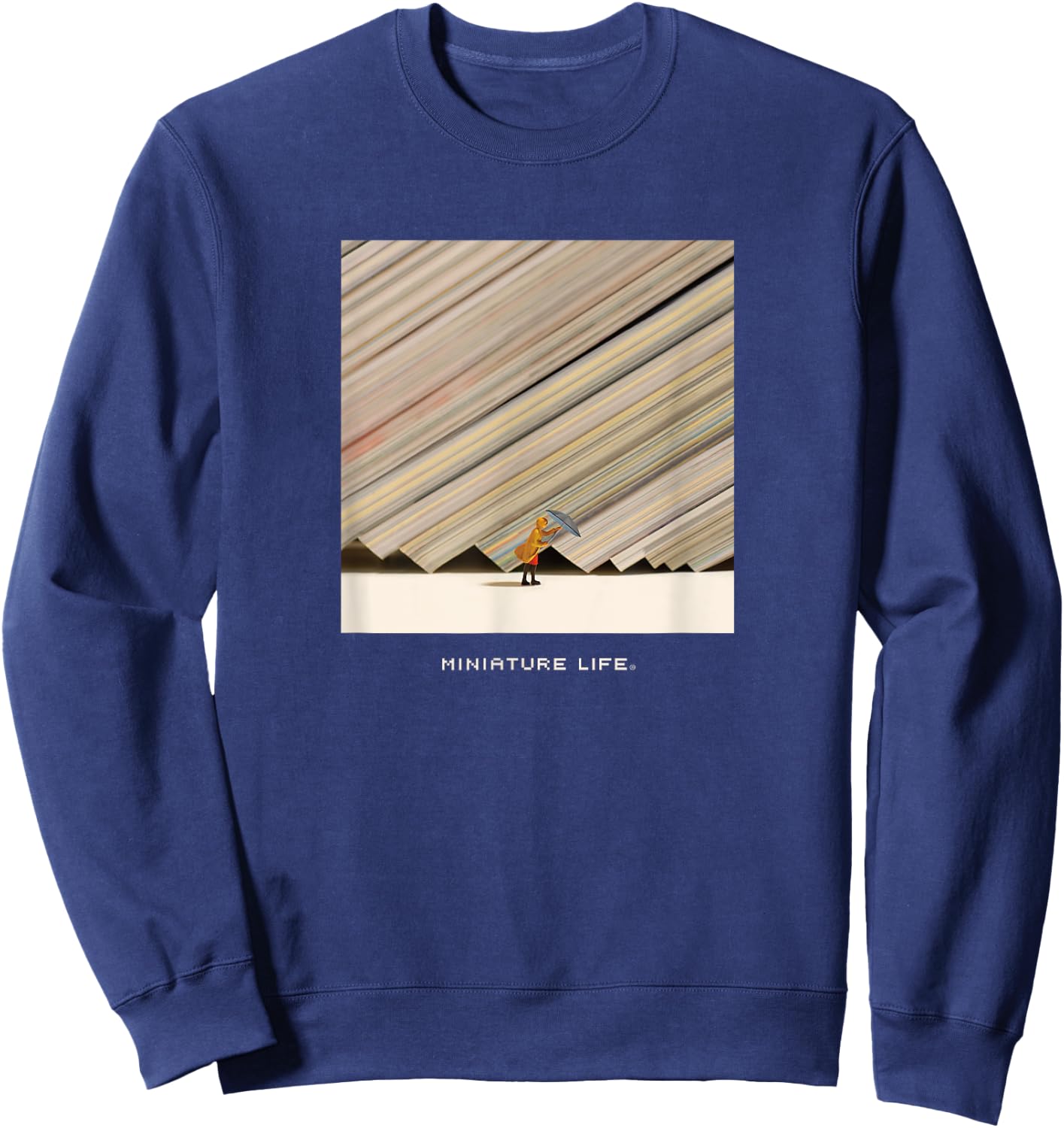 Slanting Rain Sweatshirt - Sweatshirt | Navy