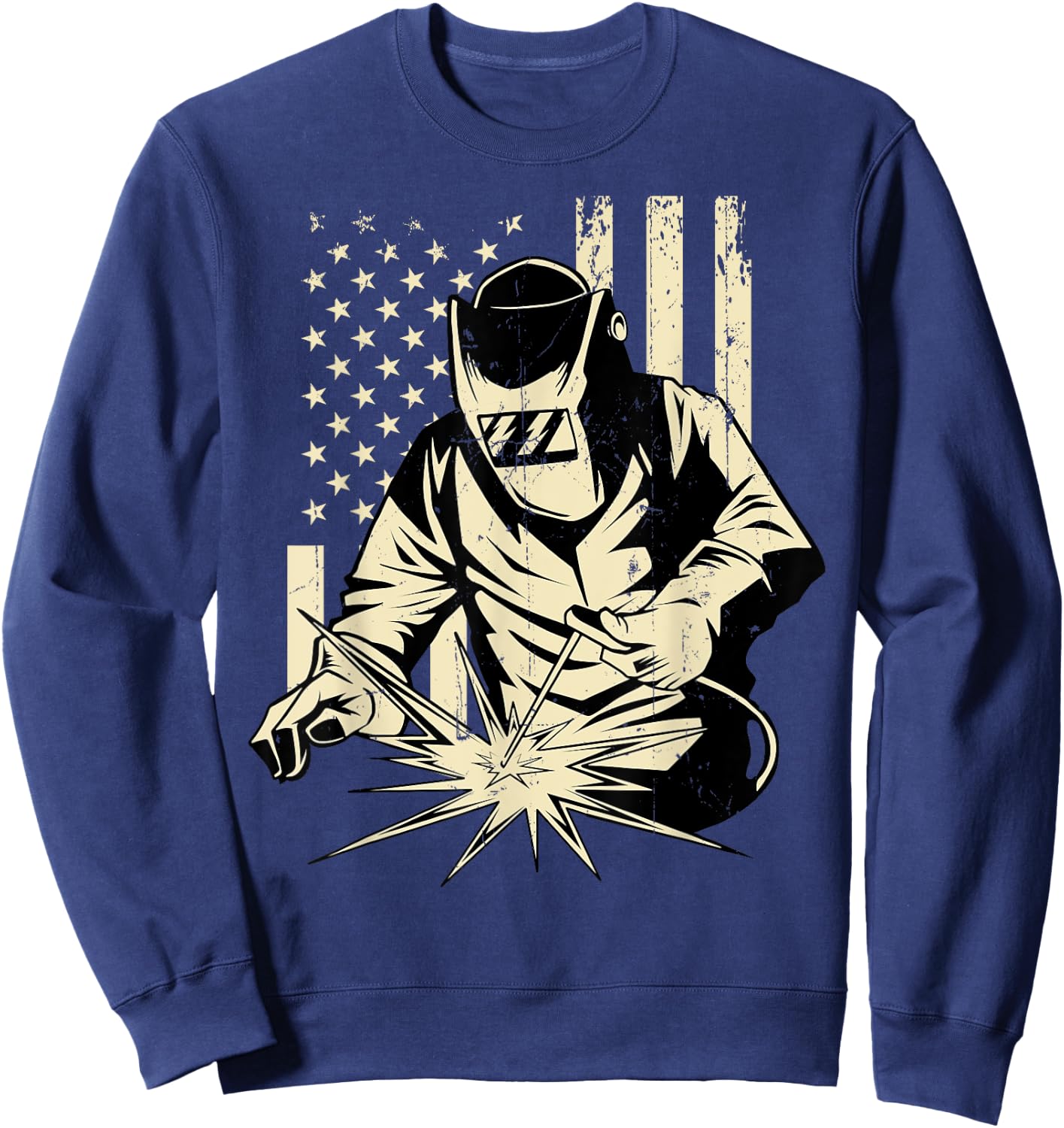 Welder Welding Blacksmith Metal Worker Fabricator Sweatshirt - Sweatshirt | Navy