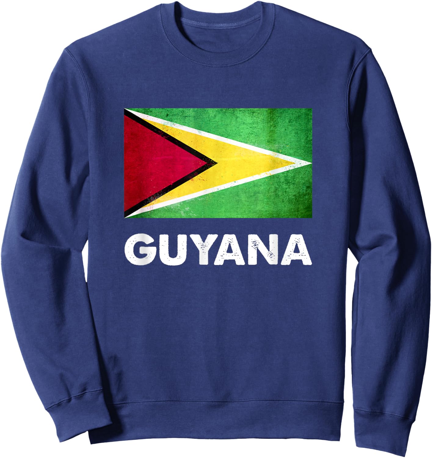 Guyana Flag Shirt | Guyanese Sweatshirt - Sweatshirt | Navy