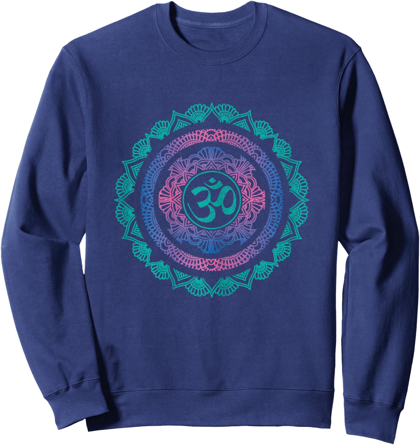 Yoga Mandala Om Symbol Buddha Yogi Gift Sweatshirt - Sweatshirt | Navy