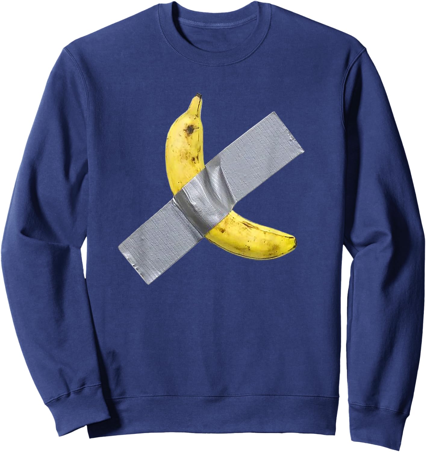 Funny Banana Duct Tape Art Sweatshirt - Sweatshirt | Navy