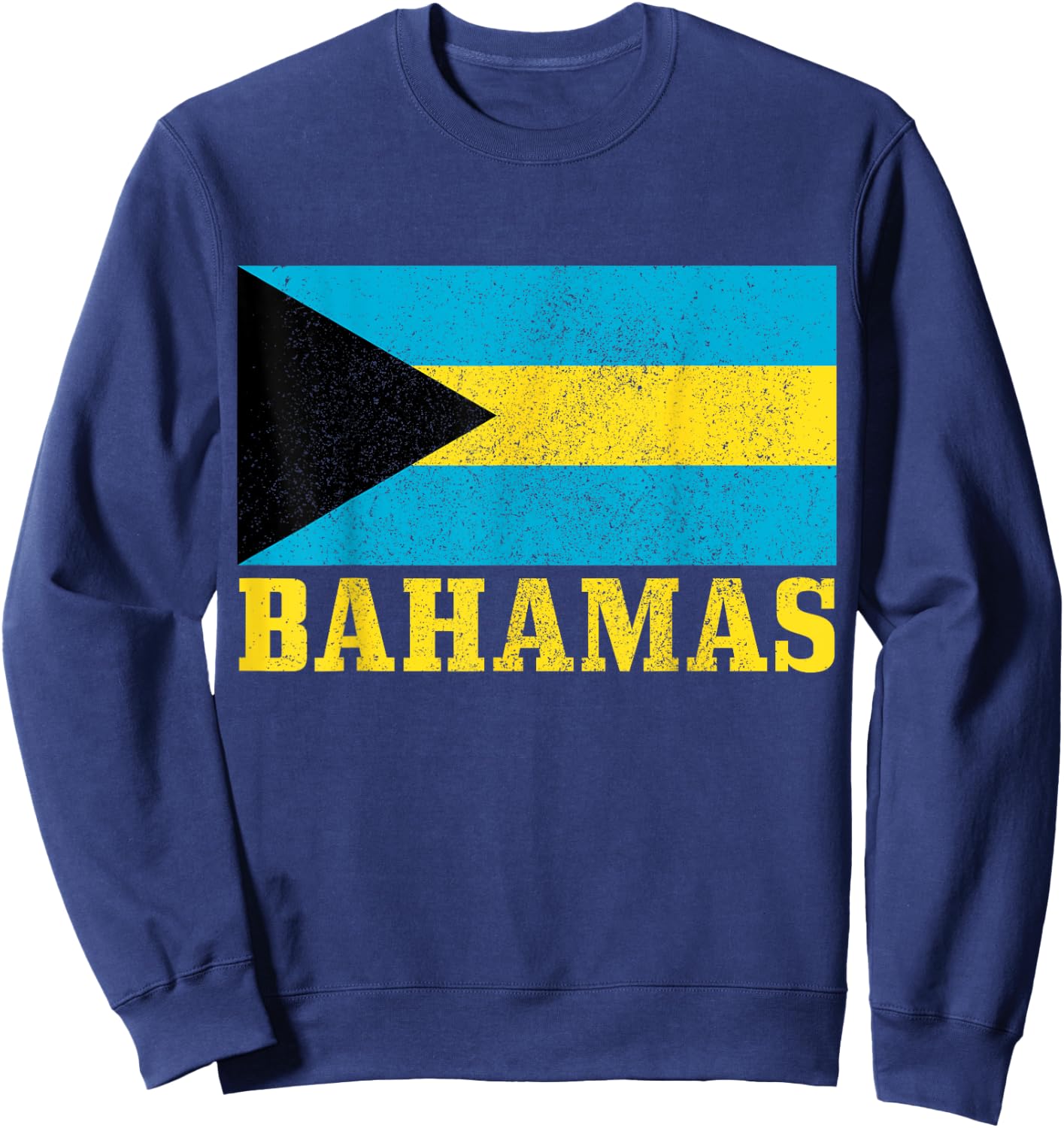 Bahamas Flag Vintage Caribbean Souvenir Sweatshirt - Sweatshirt | Navy