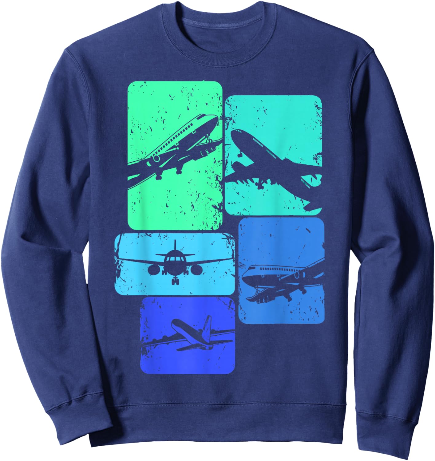 Airplane Pilot Plane Men Toddler Boys Kids Sweatshirt - Sweatshirt | Navy