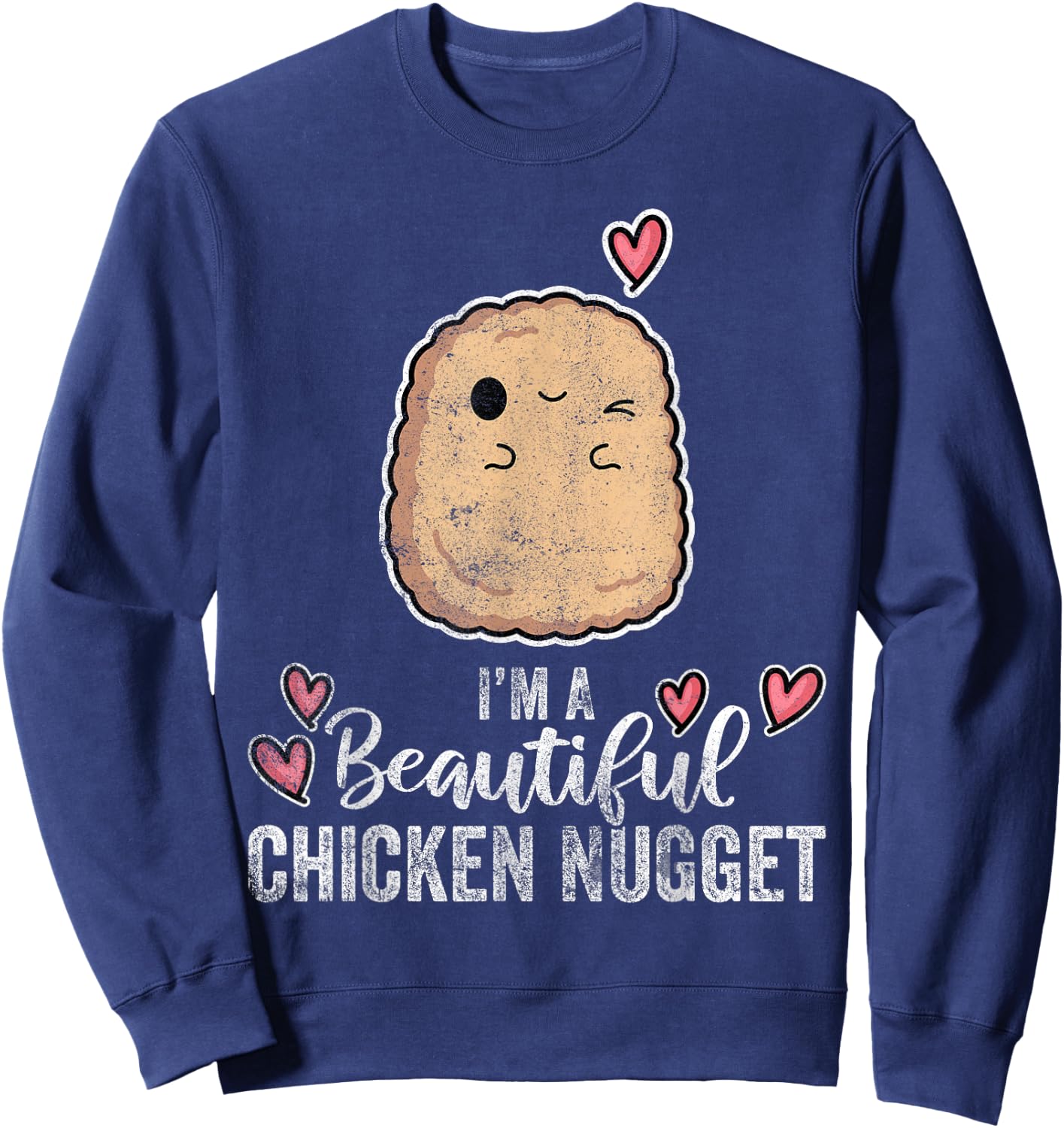 Ich bin ein schönes Chicken Nuggets Women Youth Children Sweatshirt - Sweatshirt | Navy