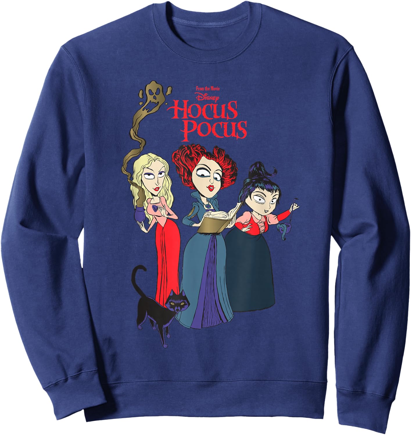 Disney Hocus Pocus Sanderson Sisters Witch Sweatshirt - Sweatshirt | Navy