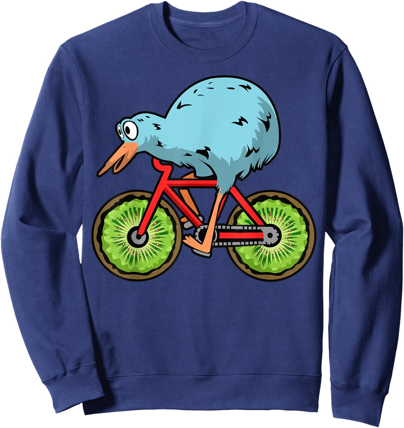 Funny Kiwi Gift Women Cool Kiwi Bird New Zealand Sweatshirt - Sweatshirt | Navy